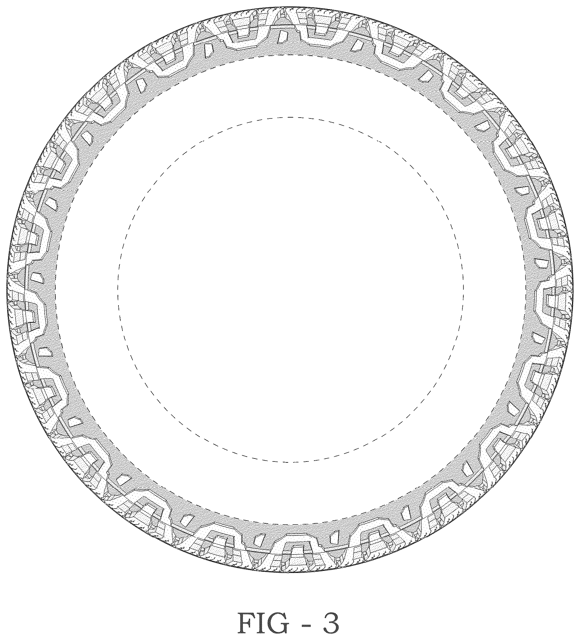 Patent USD1123799 Figure 3 – Tire