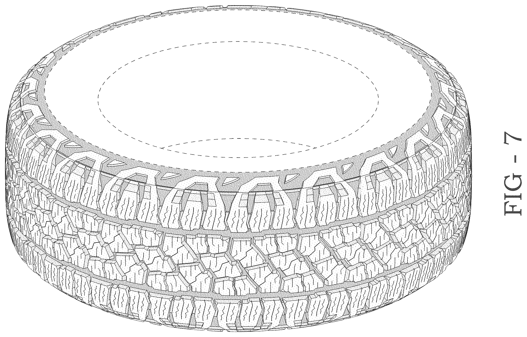 Patent USD1123799 Figure 7 – Tire