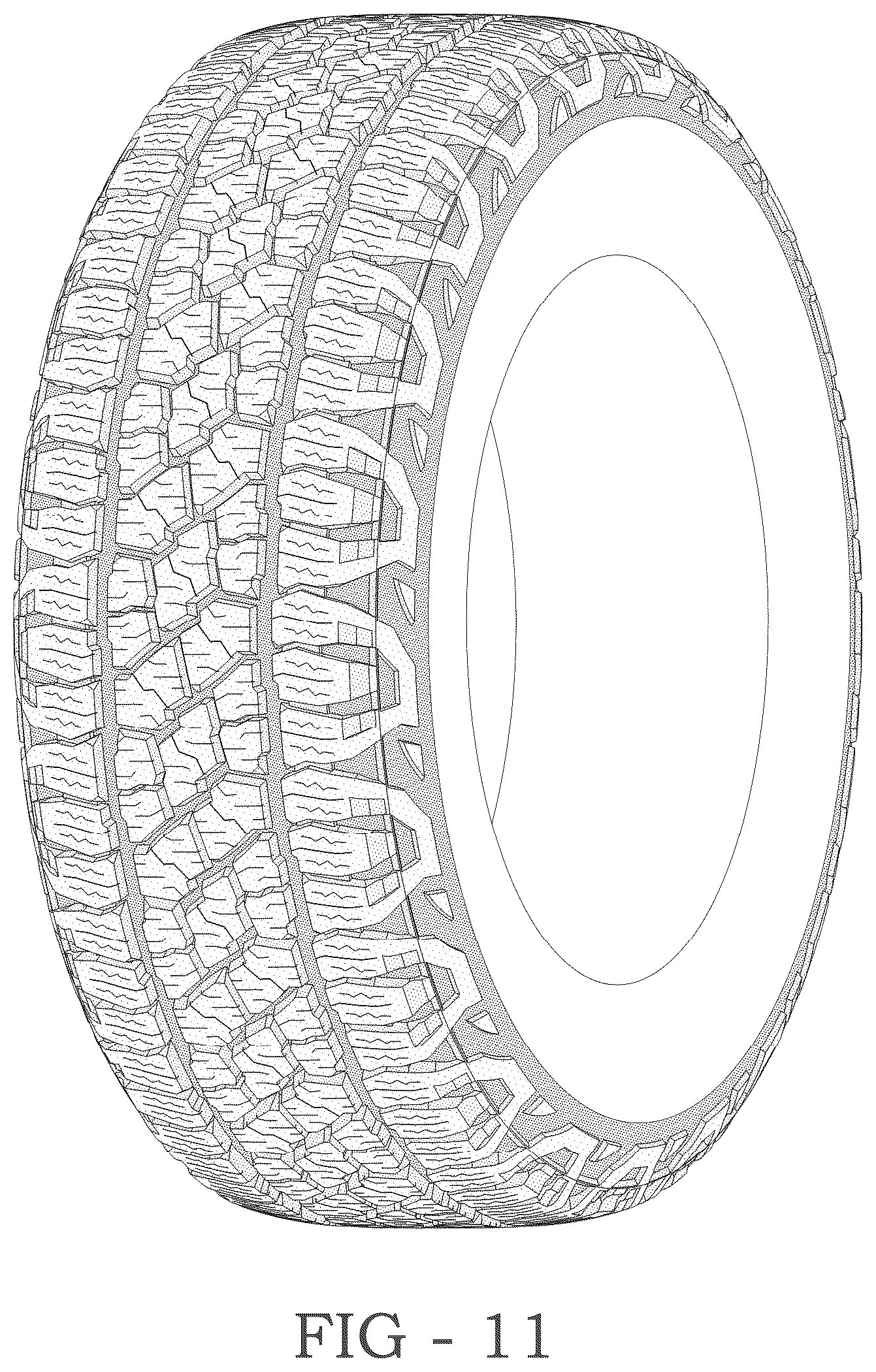 Patent USD1123799 Figure 11 – Tire