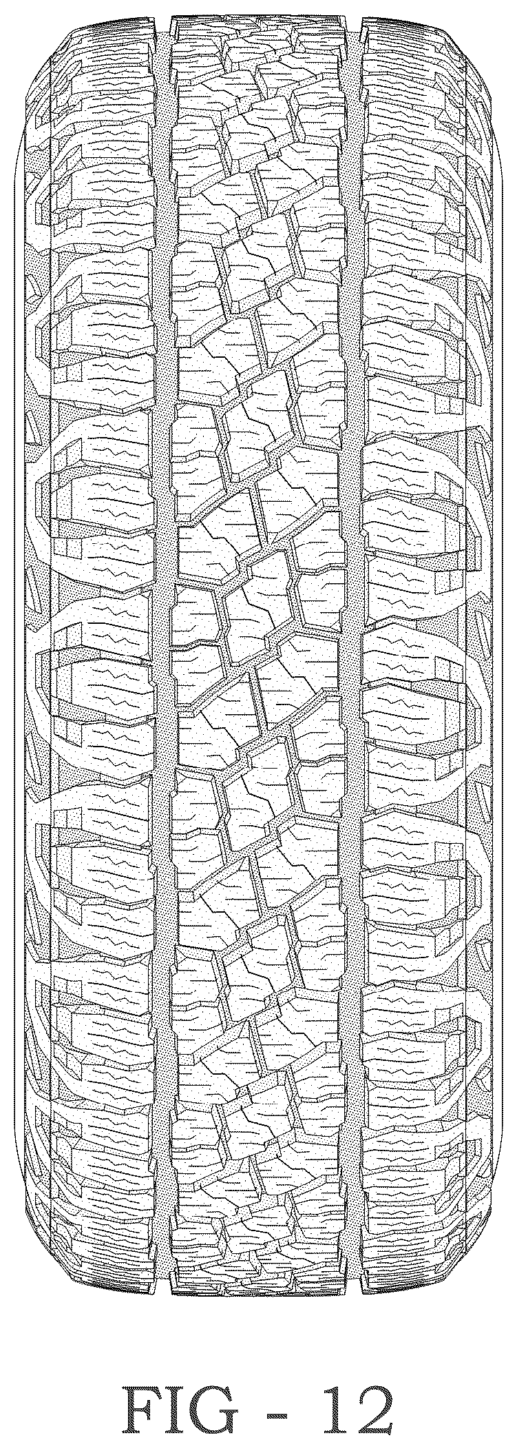 Patent USD1123799 Figure 12 – Tire