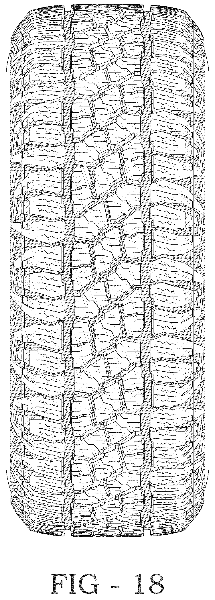 Patent USD1123799 Figure 18 – Tire