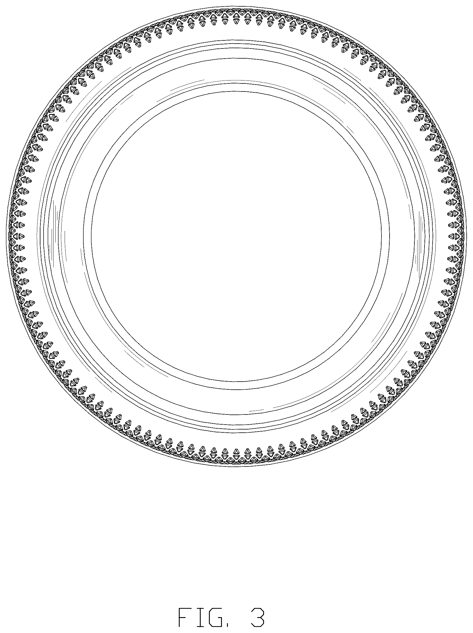 Patent USD1123800 Figure 3 – Tire