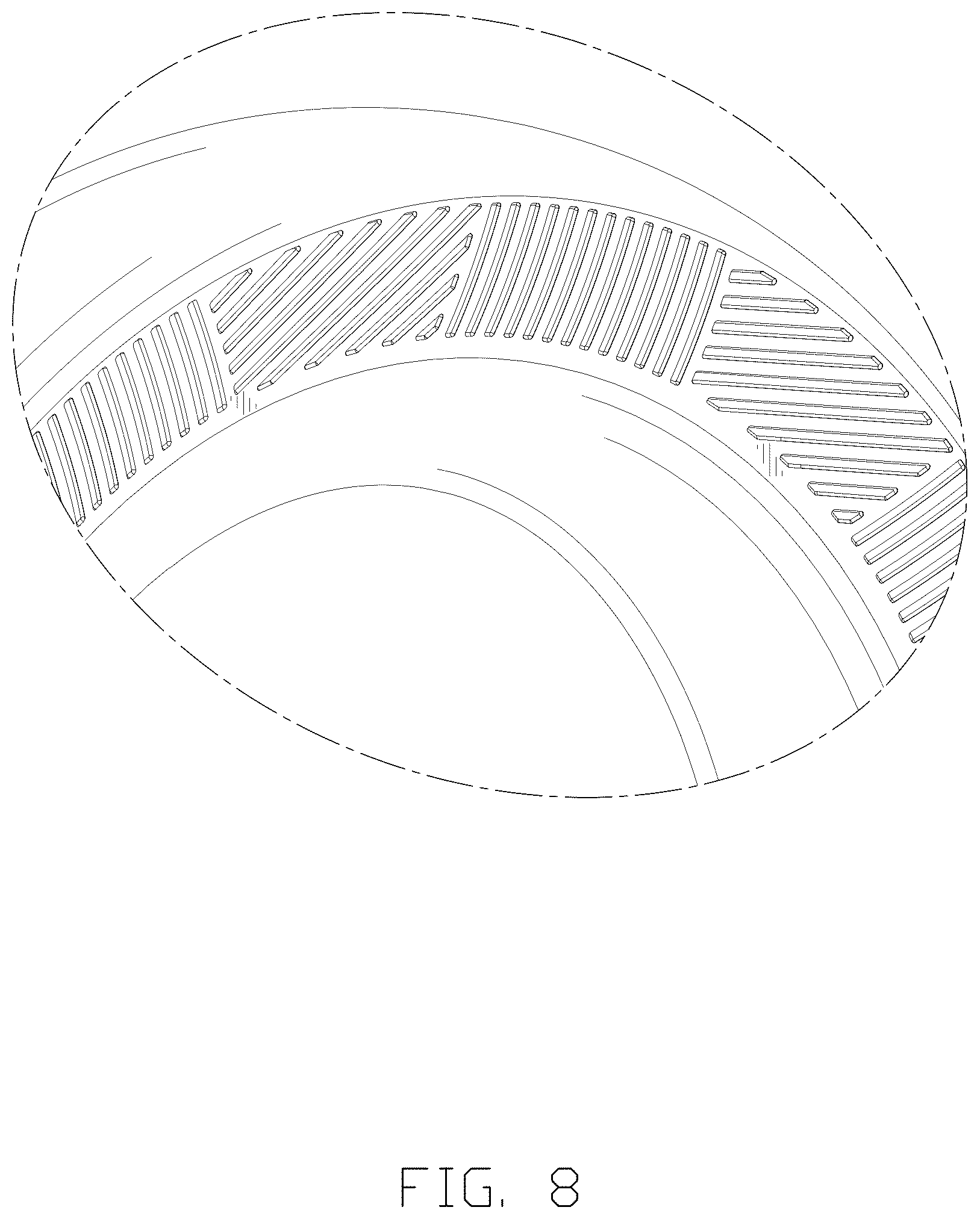 Patent USD1123801 Figure 8 – Tire