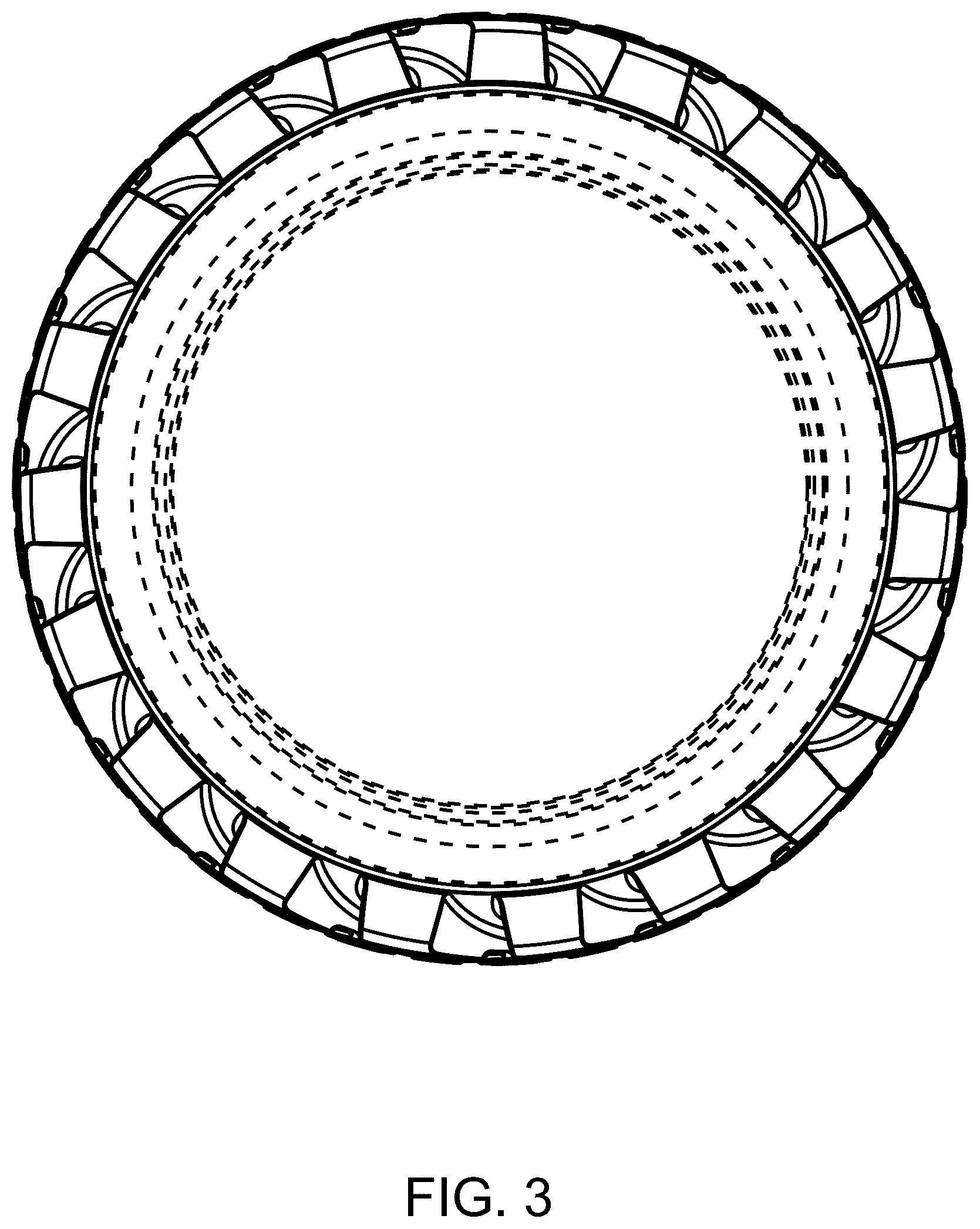 Patent USD1123802 Figure 3 – Tire tread