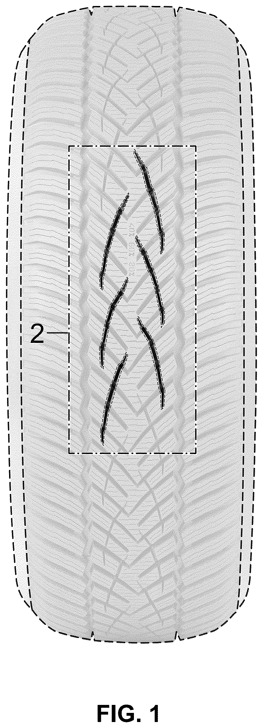 Patent USD1123803 Figure 1 – Tyre portion