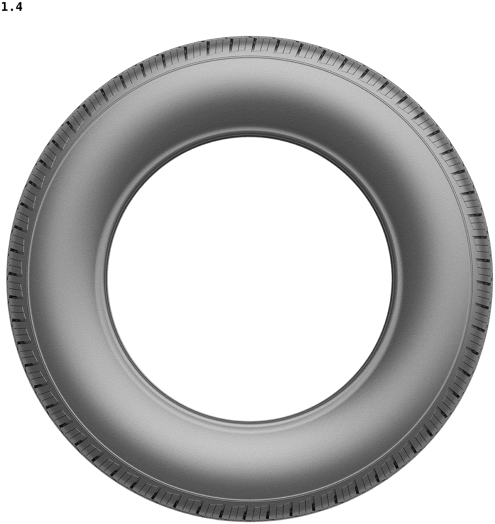 Patent USD1123808 Figure 4 – Tire