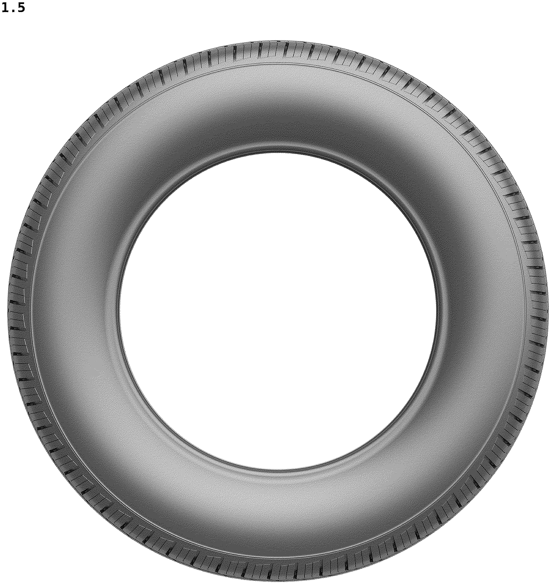 Patent USD1123808 Figure 5 – Tire