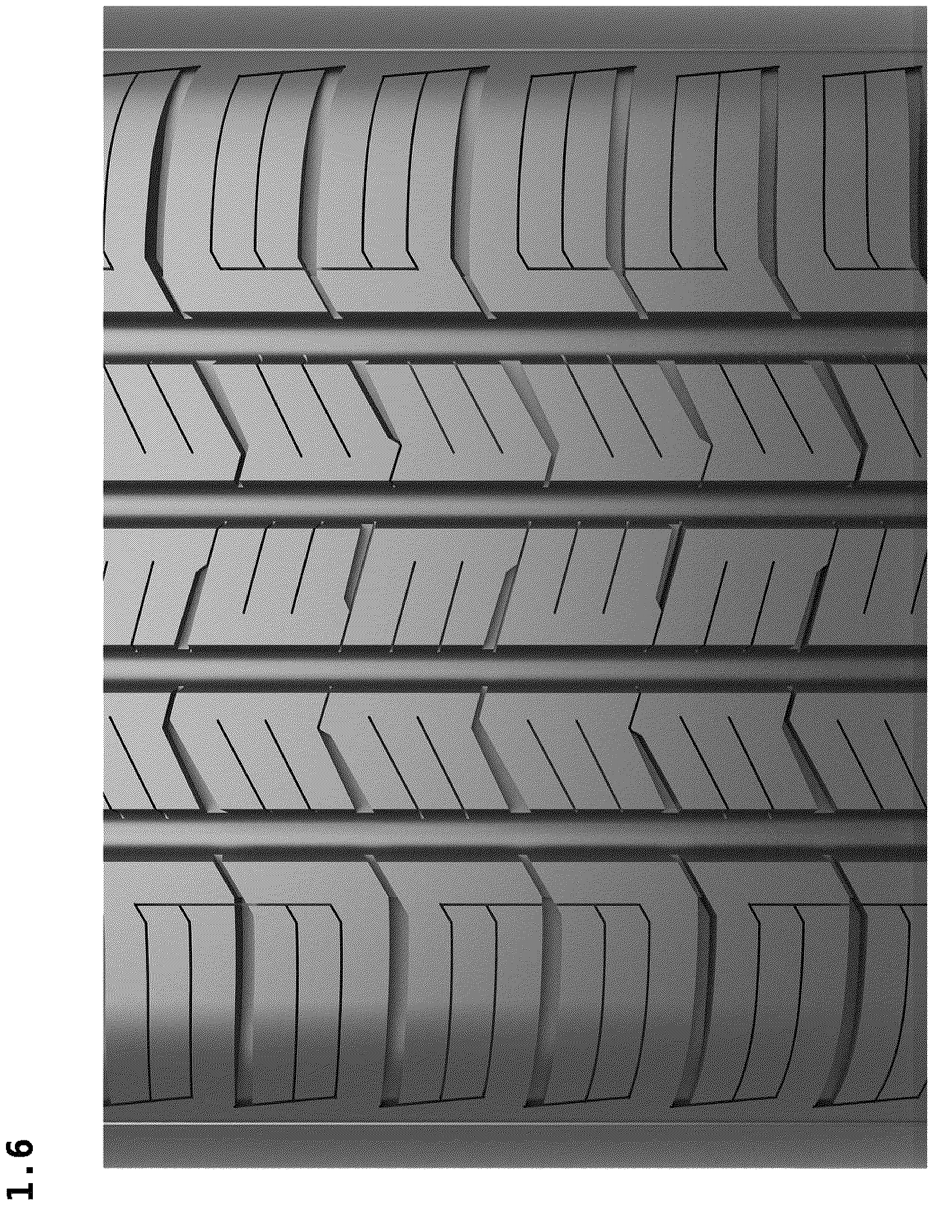 Patent USD1123808 Figure 6 – Tire
