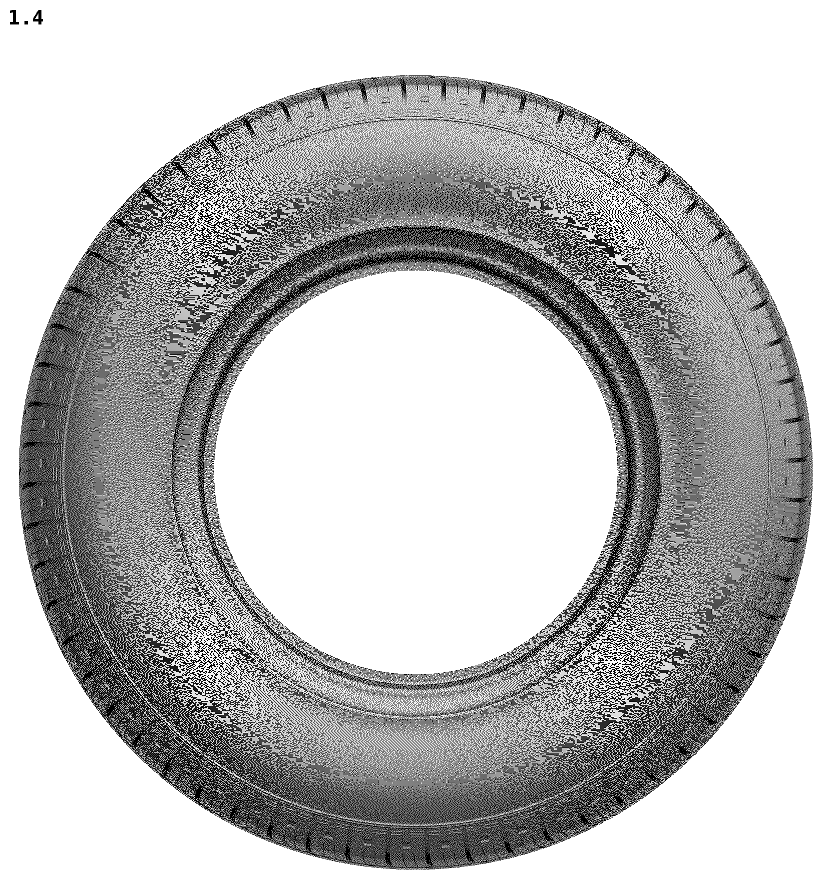 Patent USD1123810 Figure 4 – Tire
