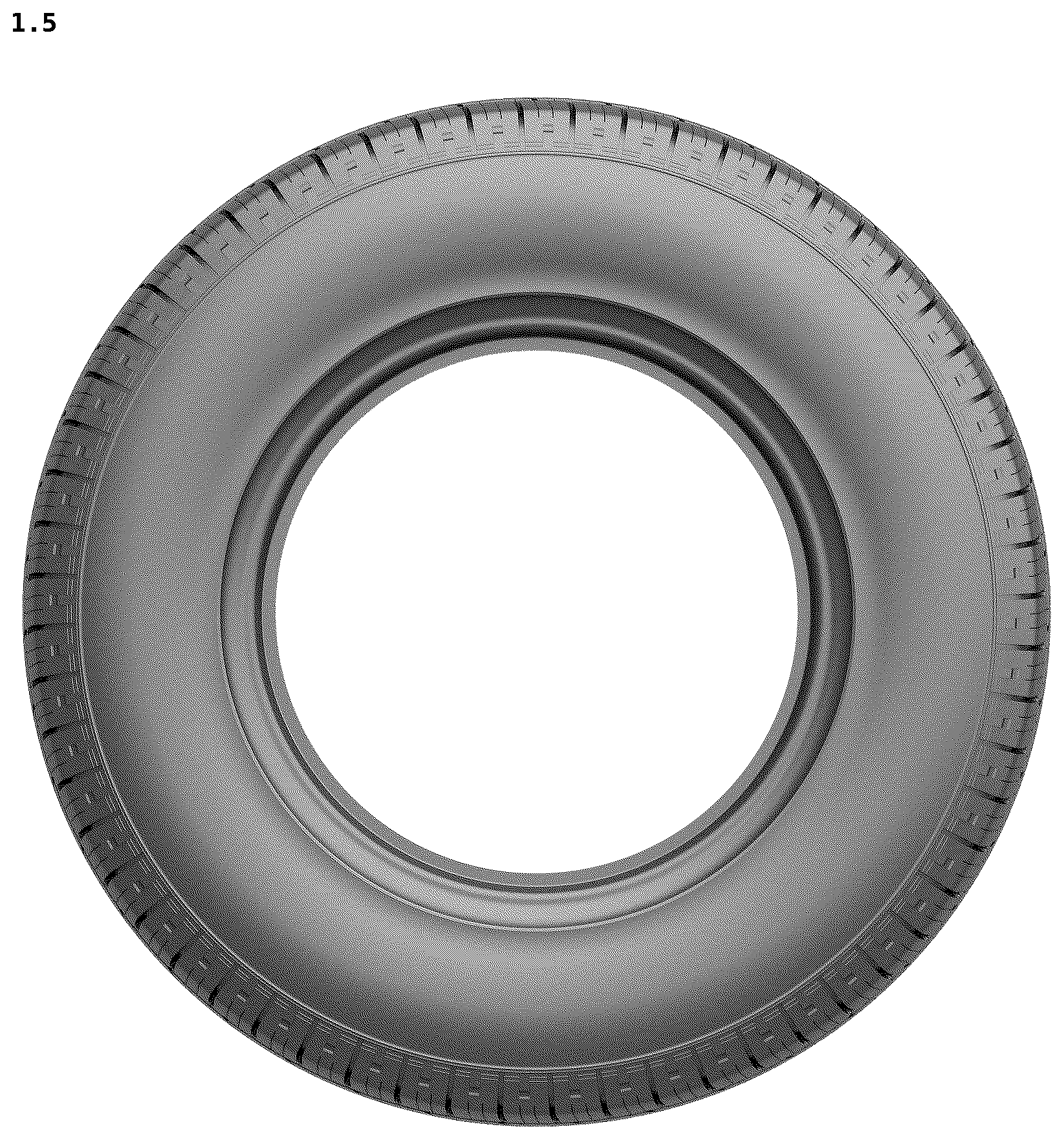 Patent USD1123810 Figure 5 – Tire