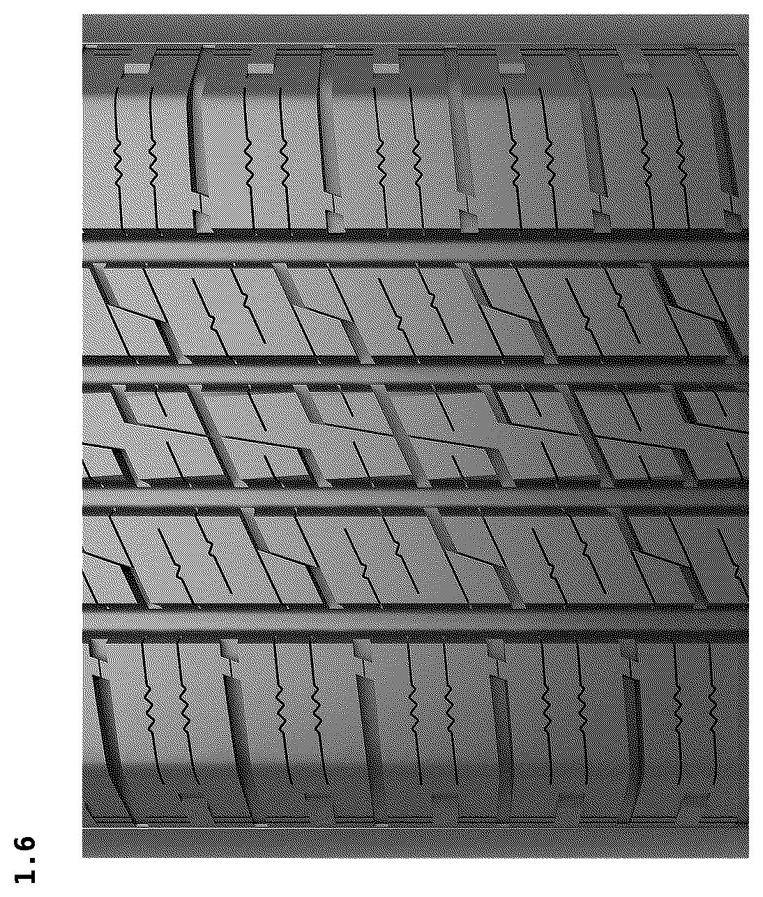 Patent USD1123810 Figure 6 – Tire