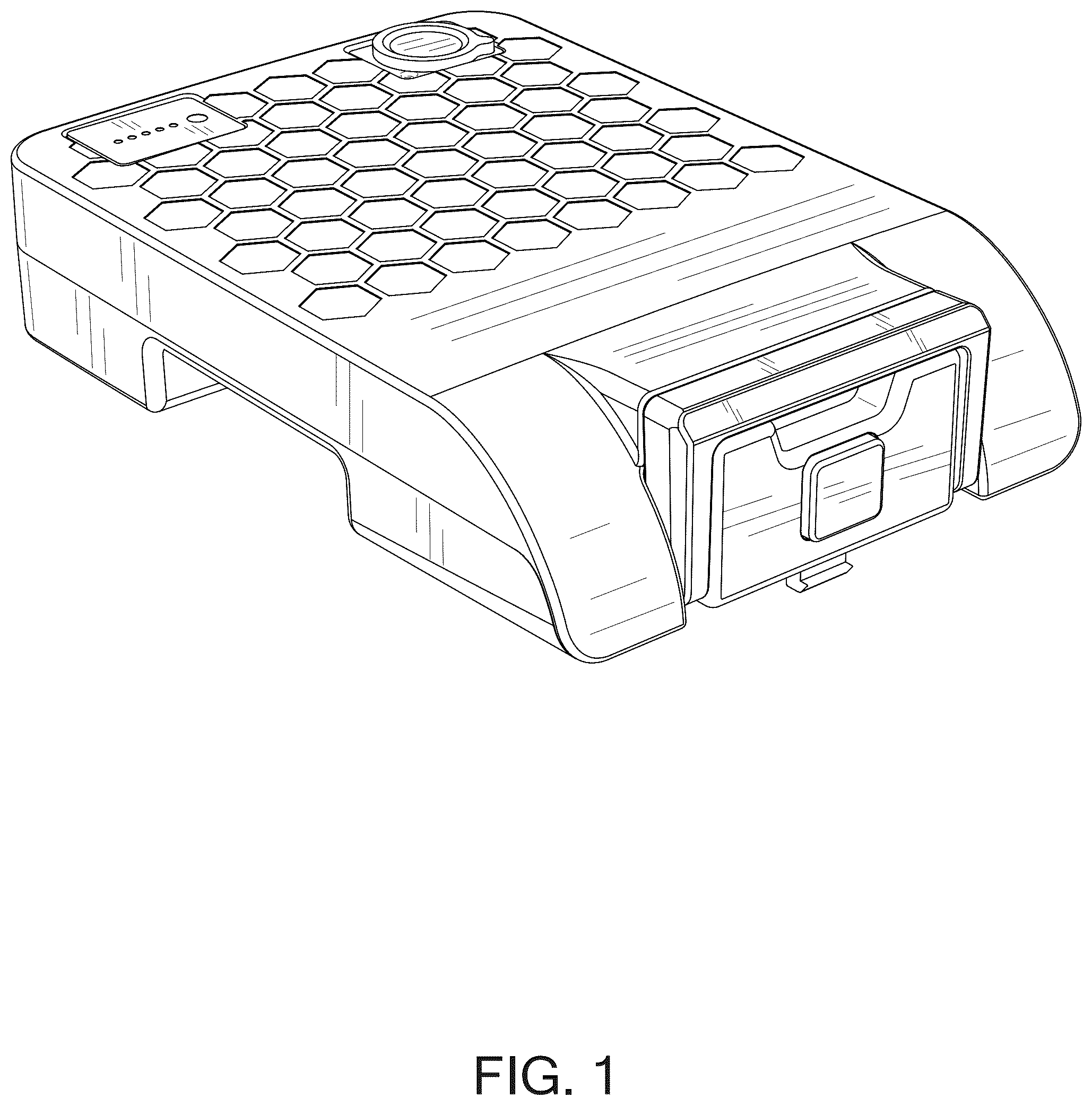 Patent USD1123814 — Battery box for electric wheelchair — Figure 1