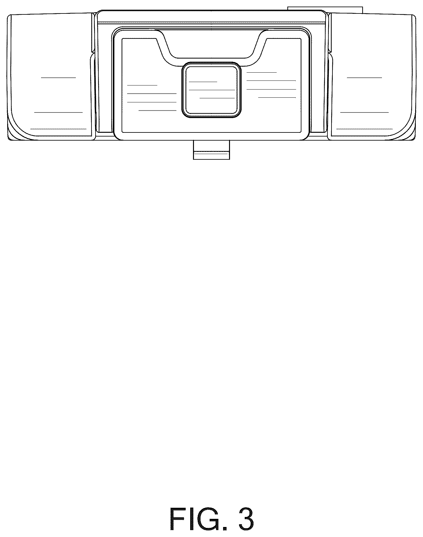Patent USD1123814 Figure 3 – Battery box for electric wheelchair