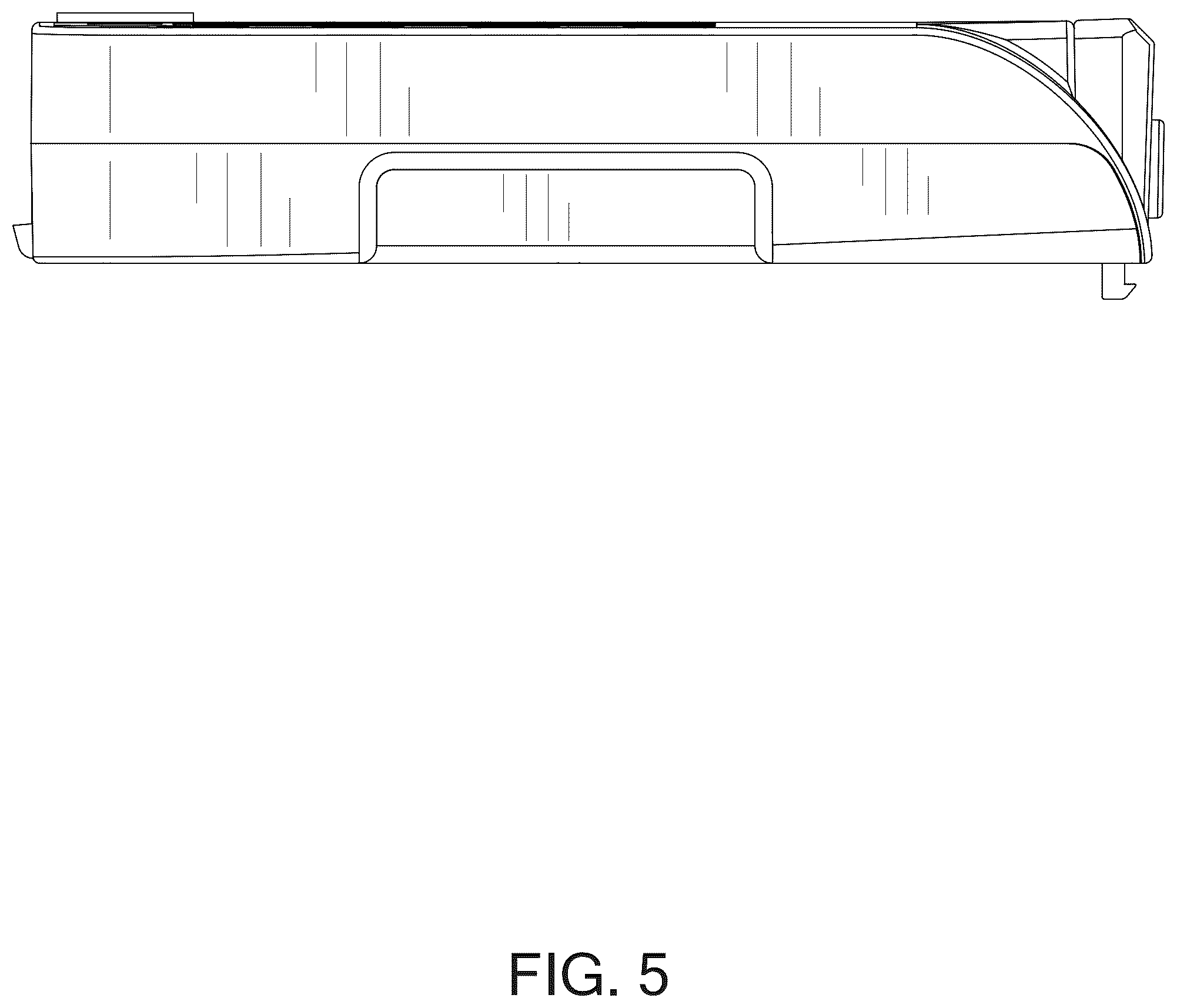 Patent USD1123814 Figure 5 – Battery box for electric wheelchair