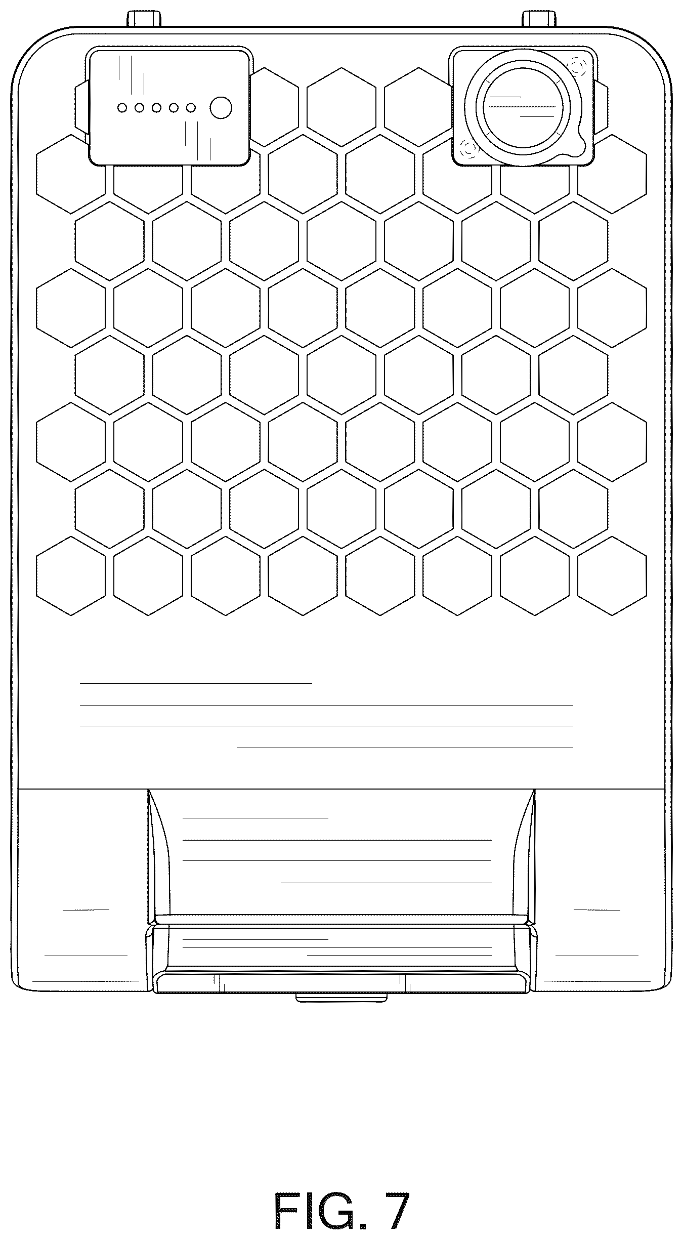 Patent USD1123814 Figure 7 – Battery box for electric wheelchair