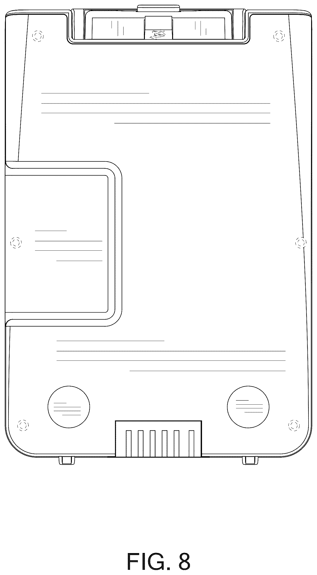 Patent USD1123814 Figure 8 – Battery box for electric wheelchair