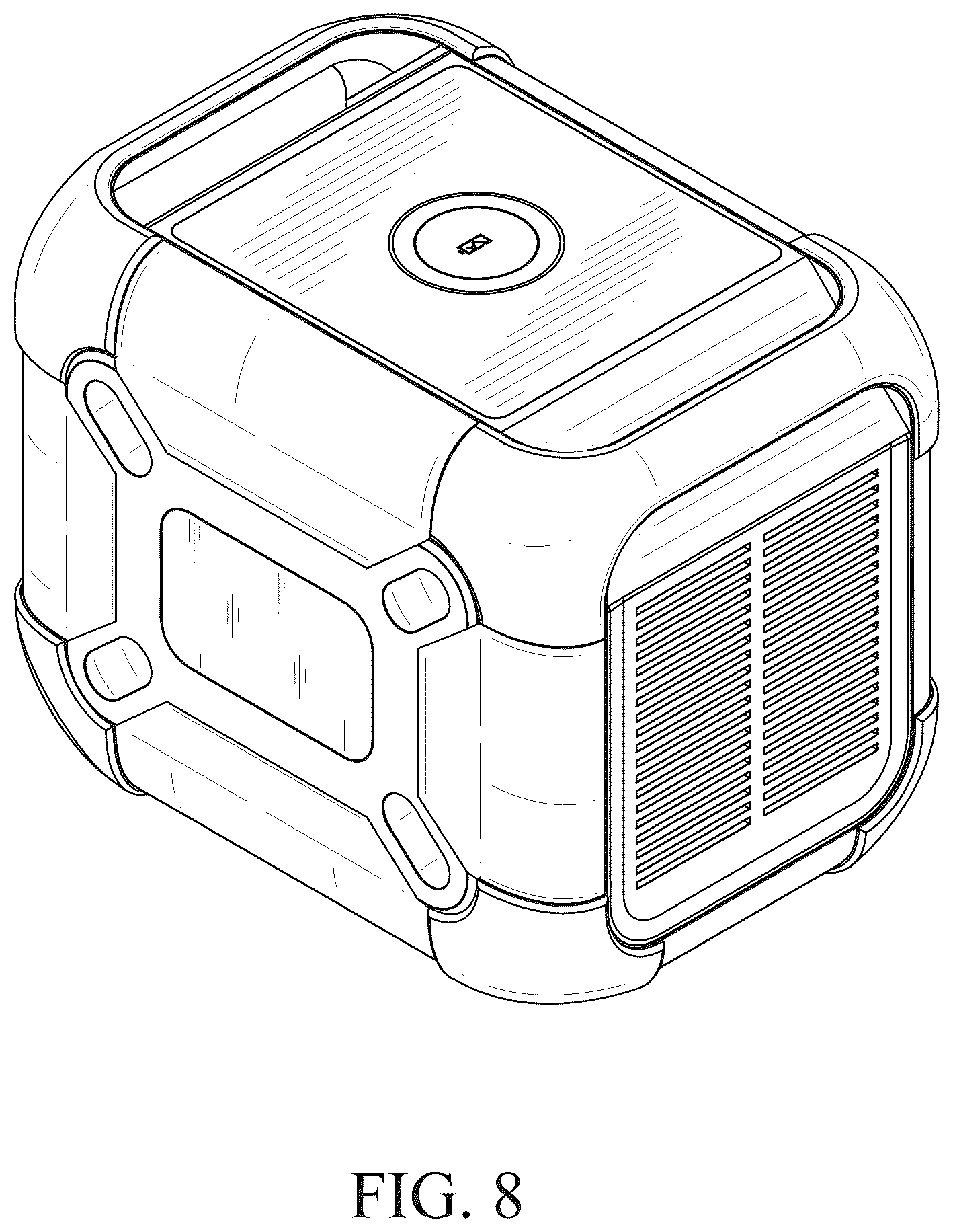 Patent USD1123815 Figure 8 – Power bank