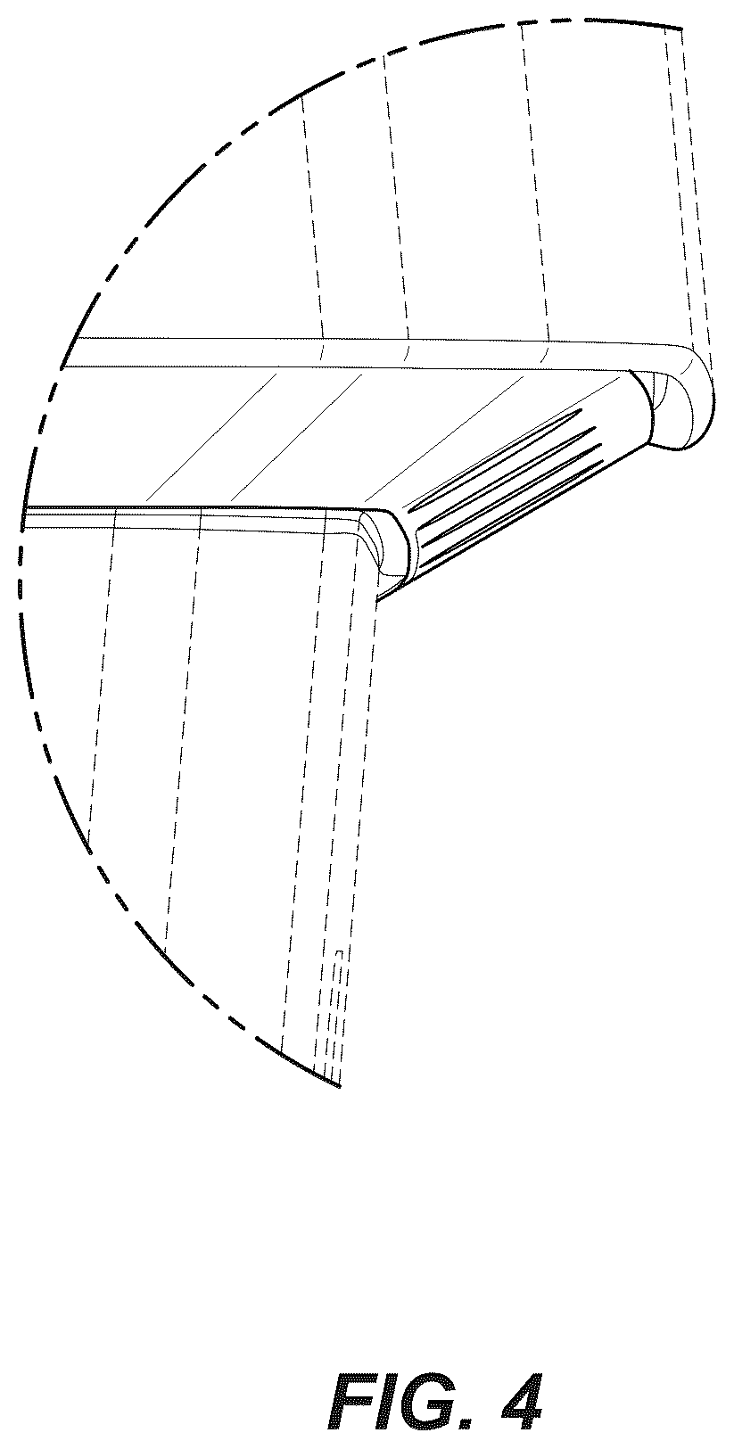 Patent USD1123816 Figure 4 – Rim portion of a battery case