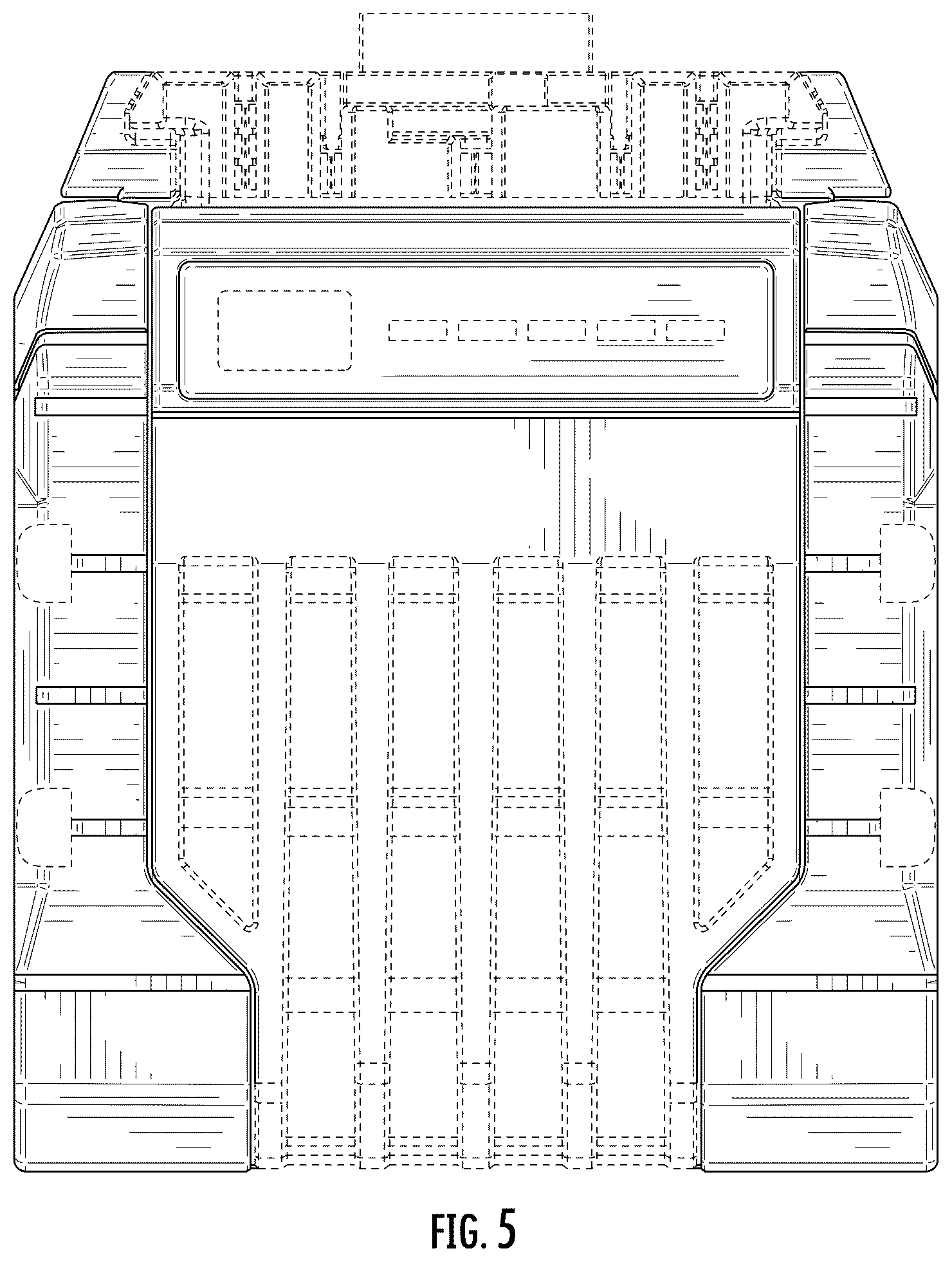 Patent USD1123818 Figure 5 – Battery pack