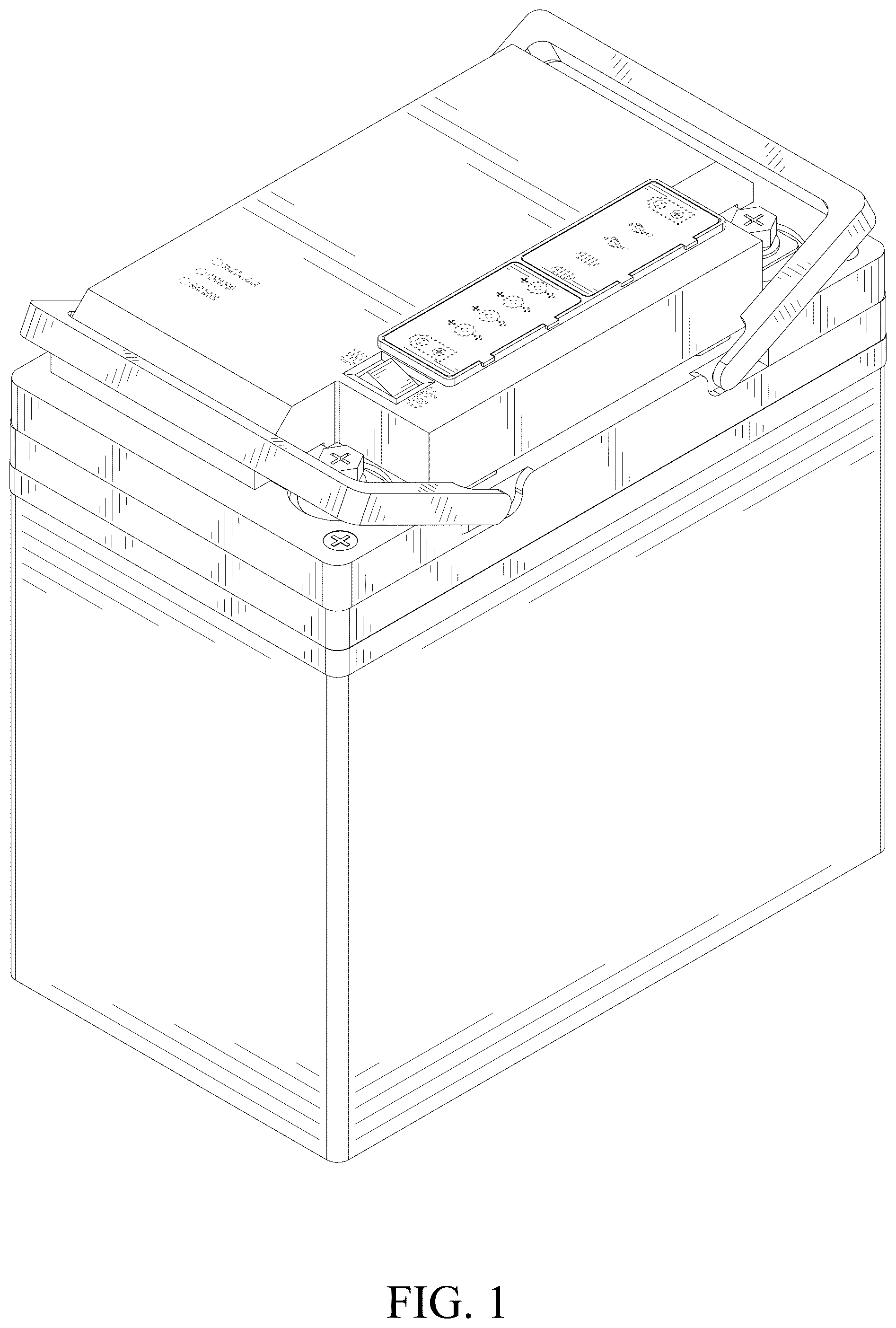 Patent USD1123819 Figure 1 – Outdoor power supply