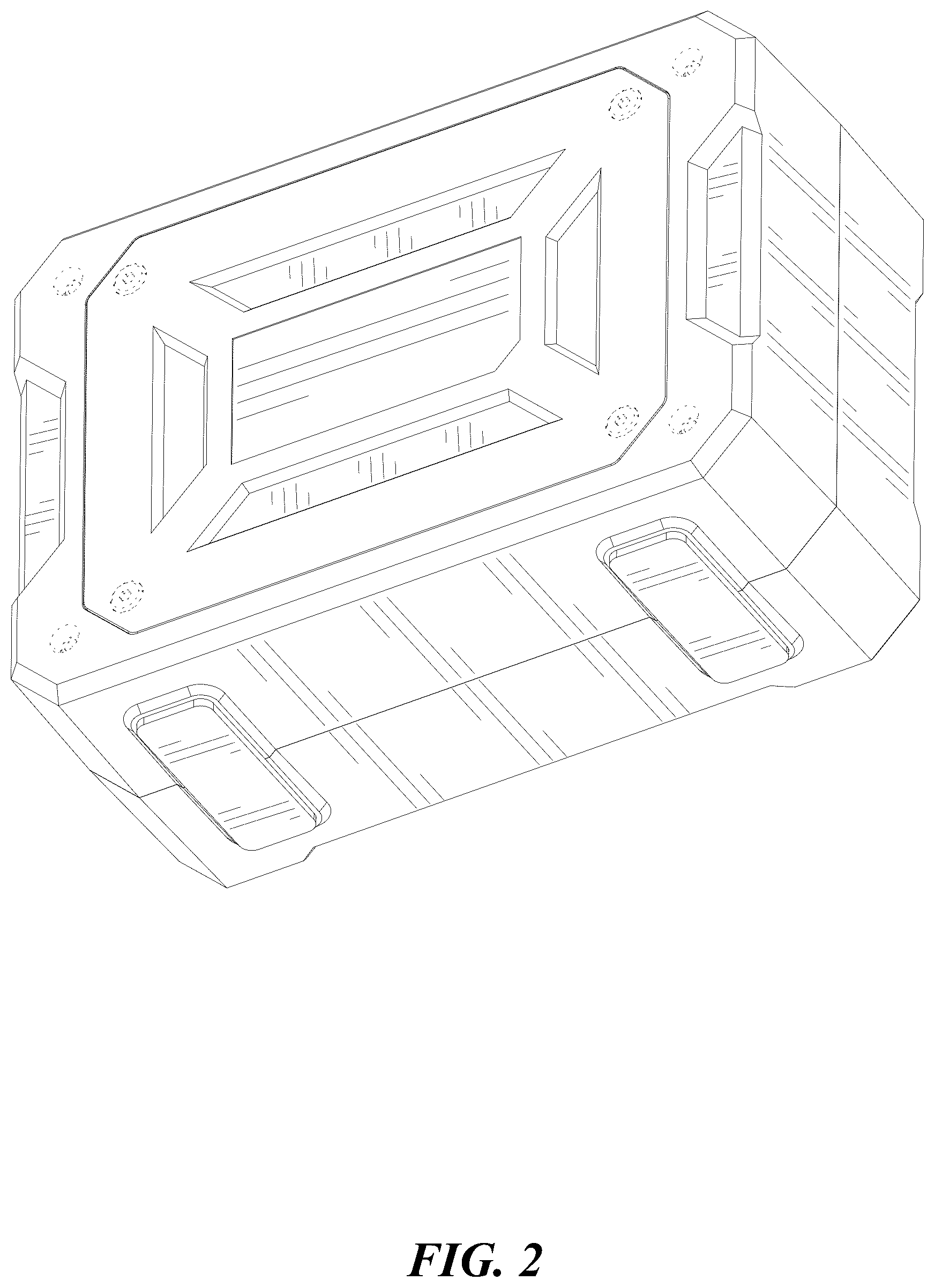 Patent USD1123820 Figure 2 – Portable power station