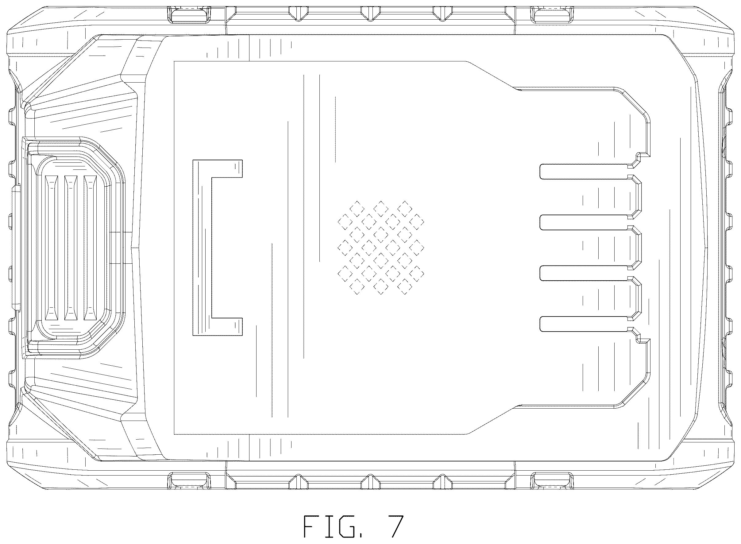 Patent USD1123821 Figure 7 – Battery pack