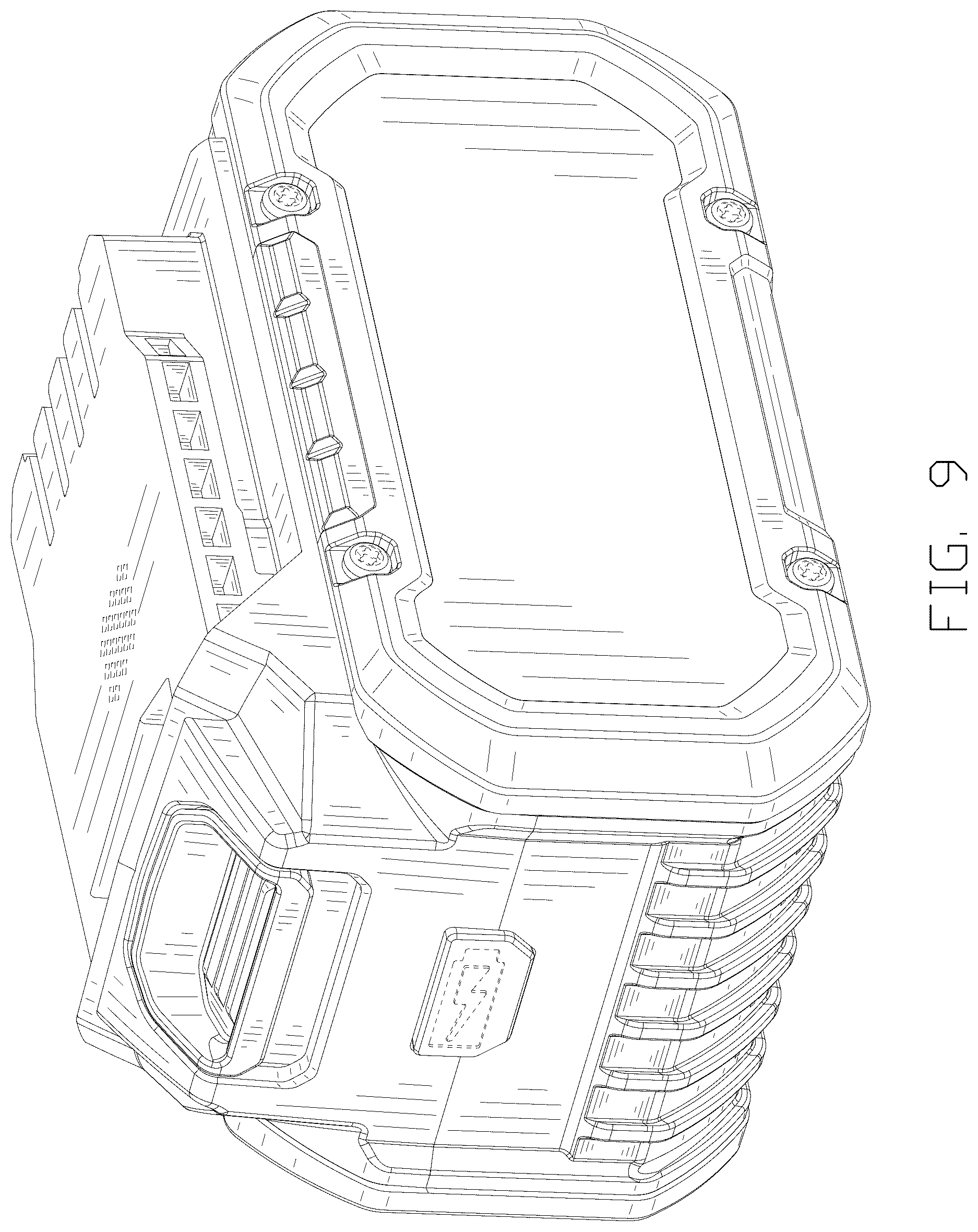 Patent USD1123821 Figure 9 – Battery pack