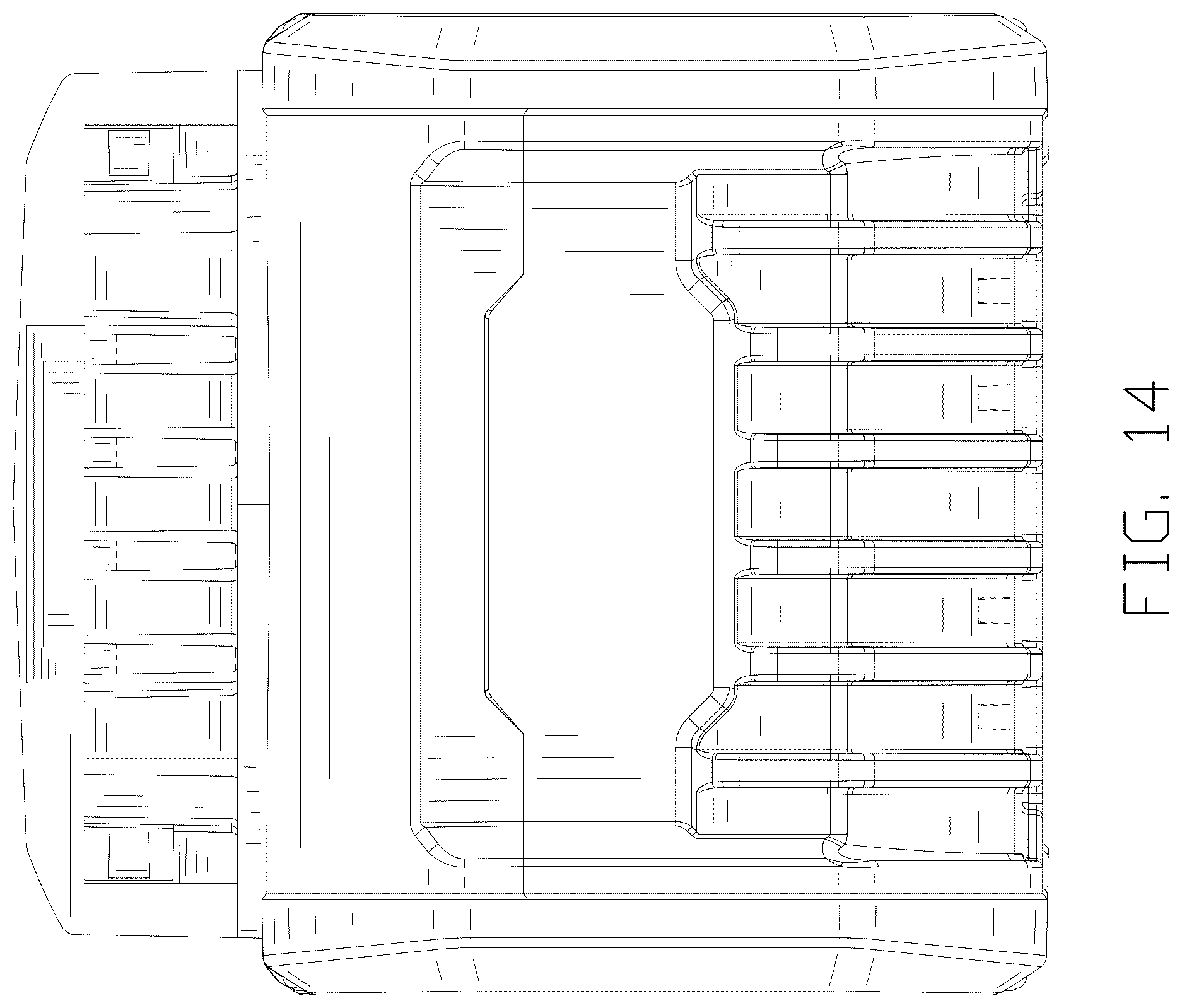 Patent USD1123821 Figure 14 – Battery pack