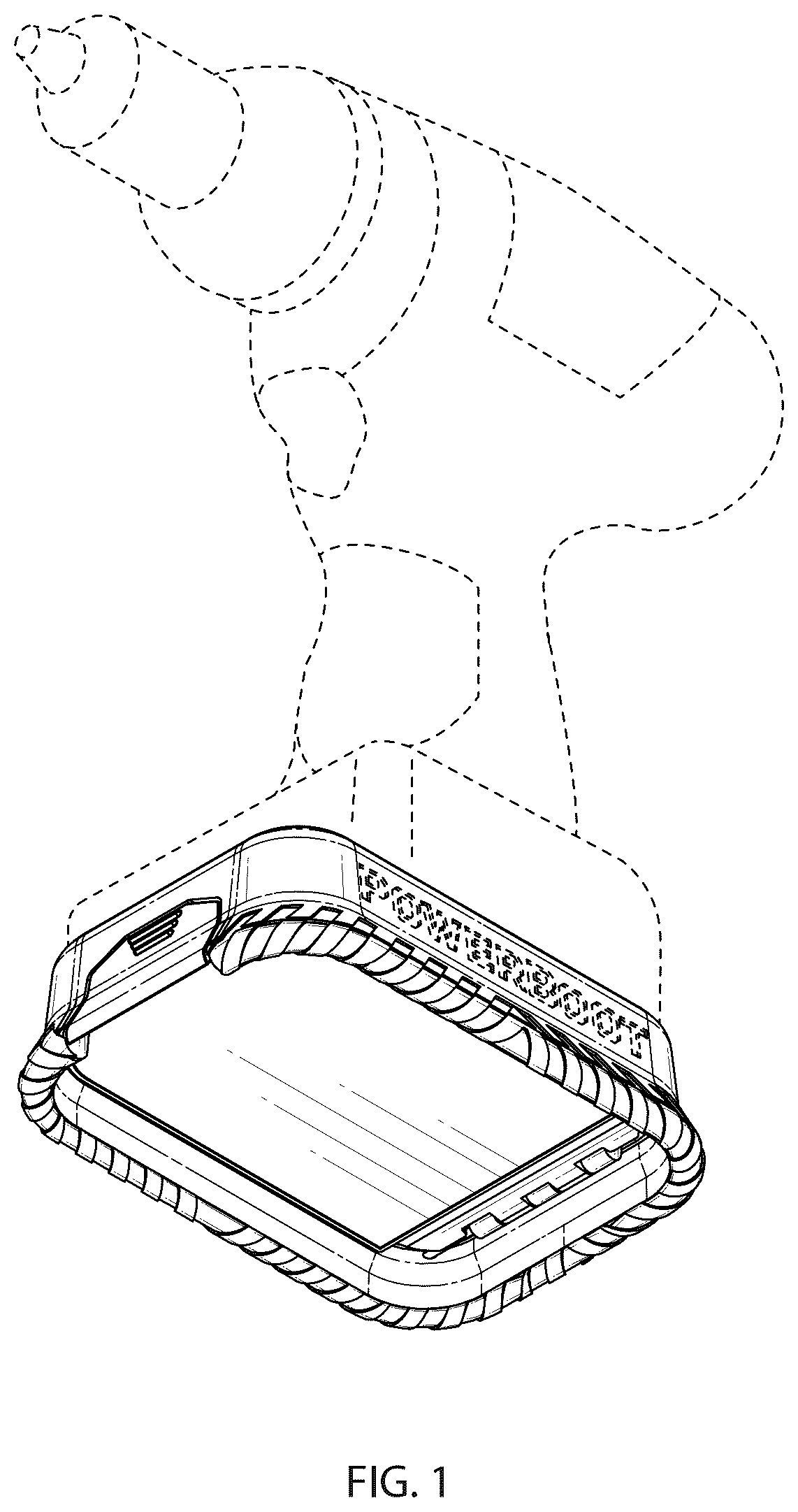 Patent USD1123822 Figure 1 – Tool holder