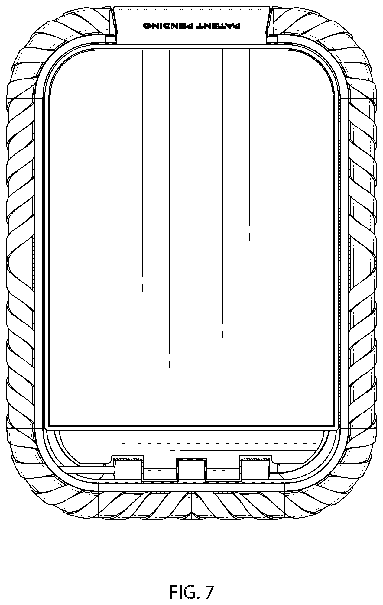 Patent USD1123822 Figure 6 – Tool holder