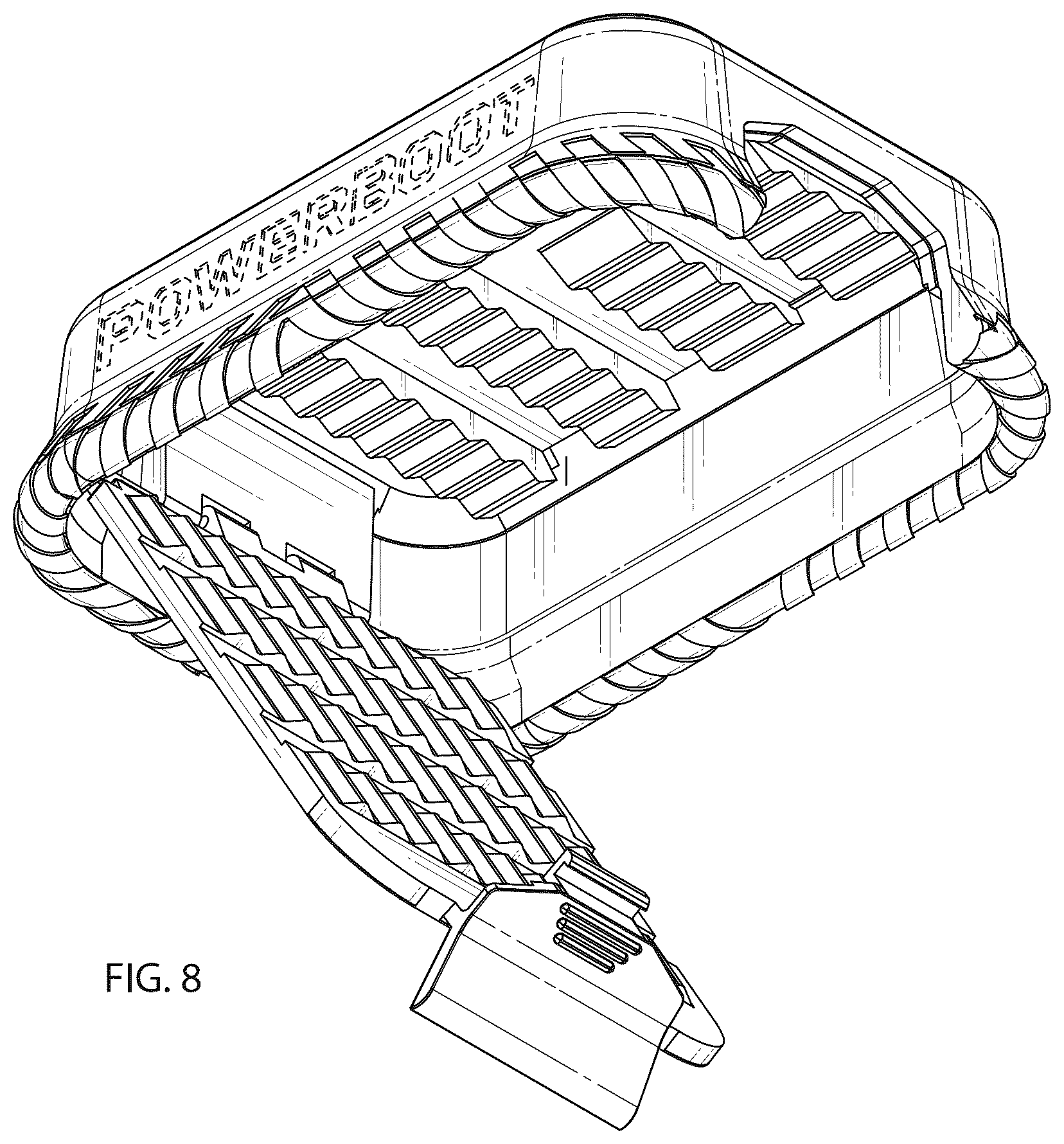 Patent USD1123822 Figure 7 – Tool holder