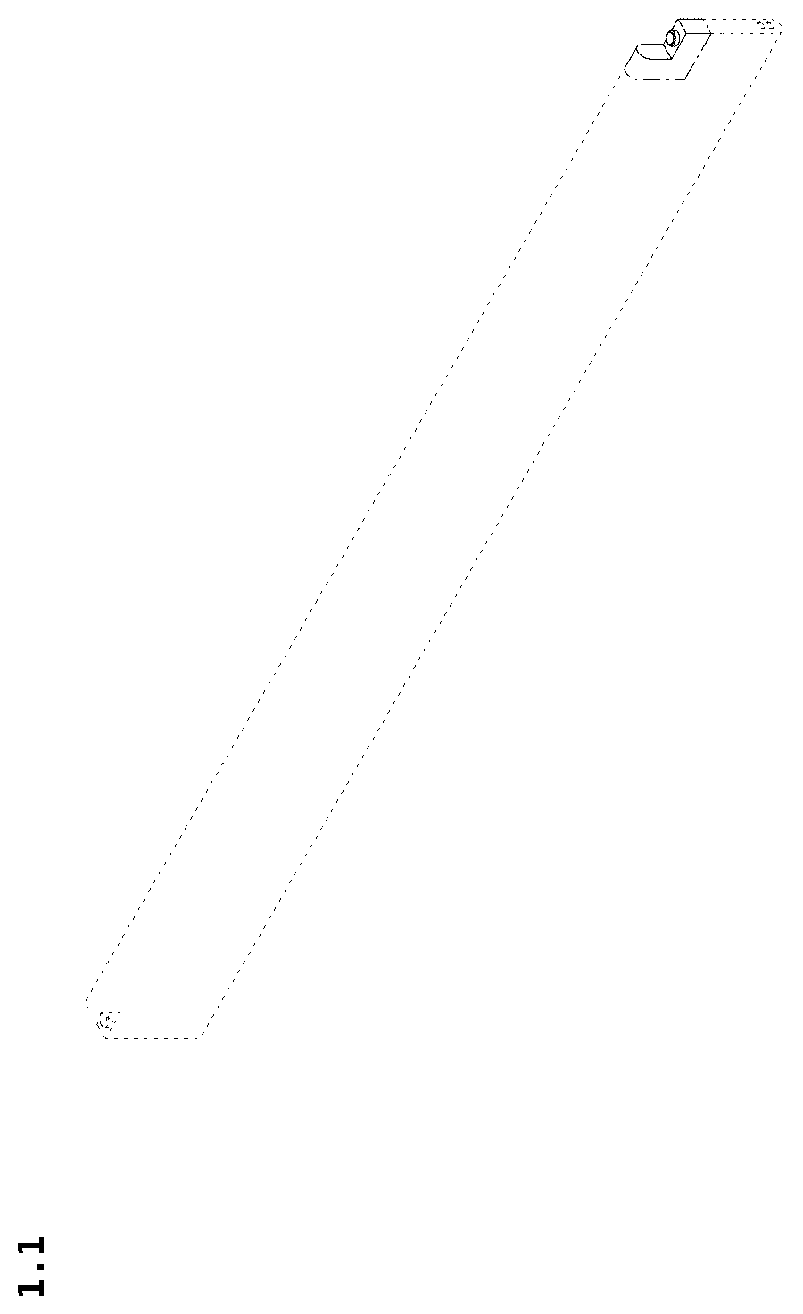 Patent USD1123824 Figure 1 – Battery
