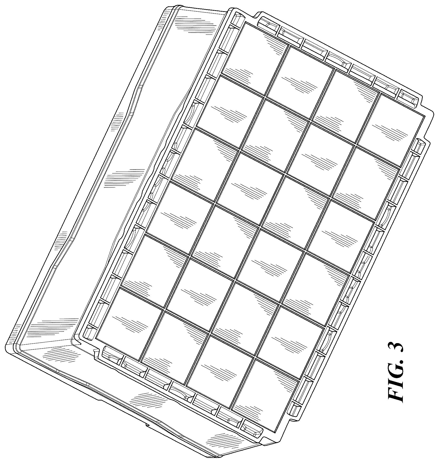 Patent USD1123825 Figure 3 – Battery having top with recess