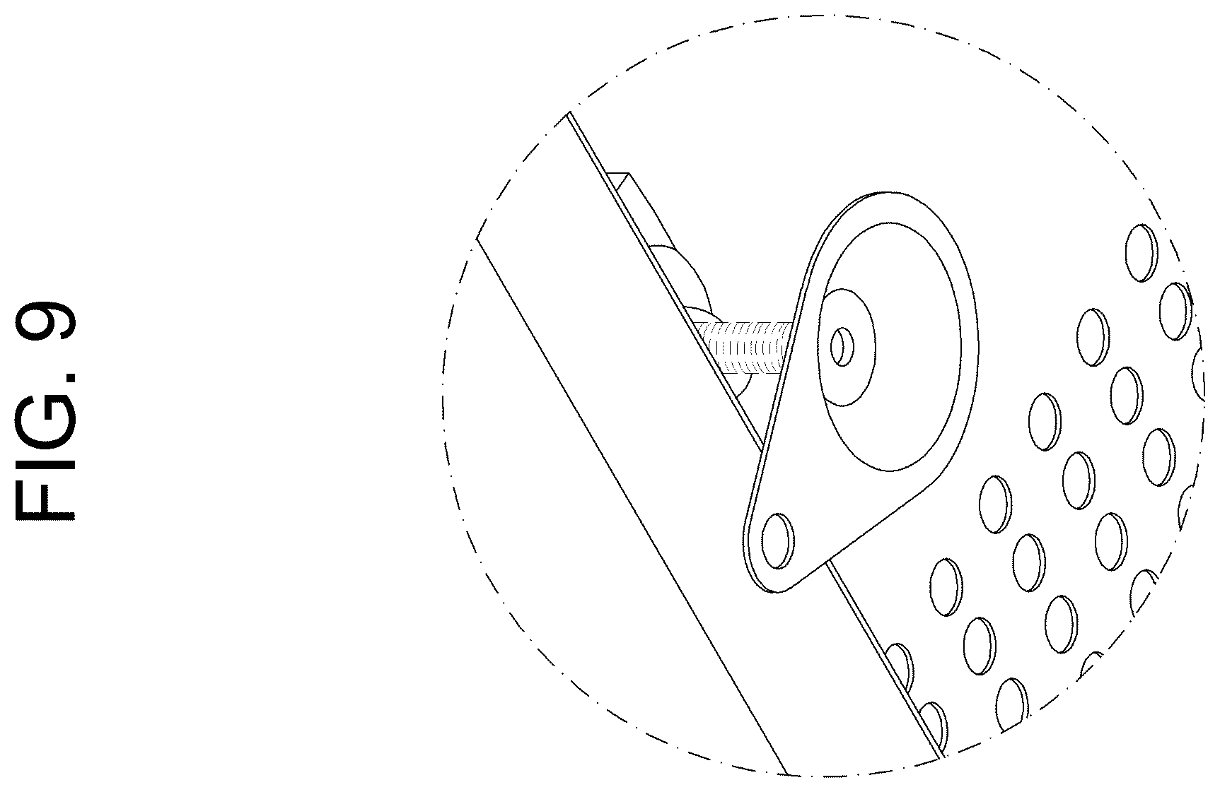 Patent USD1123827 Figure 9 – Battery pack charging device