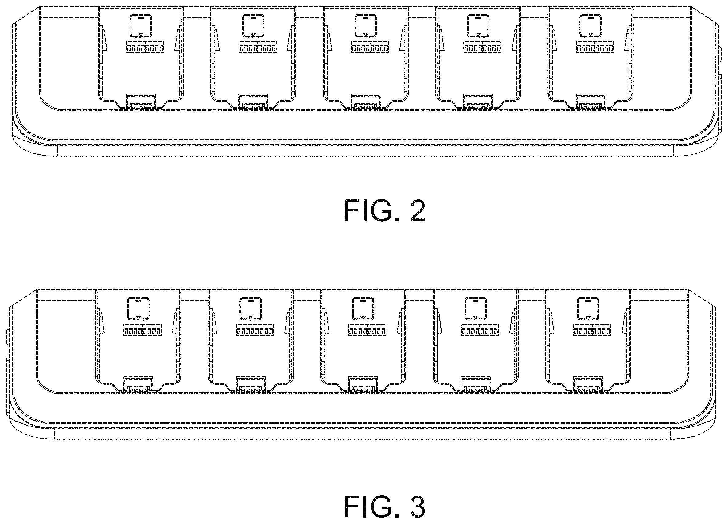 Patent USD1123828 Figure 2 – Battery charging station
