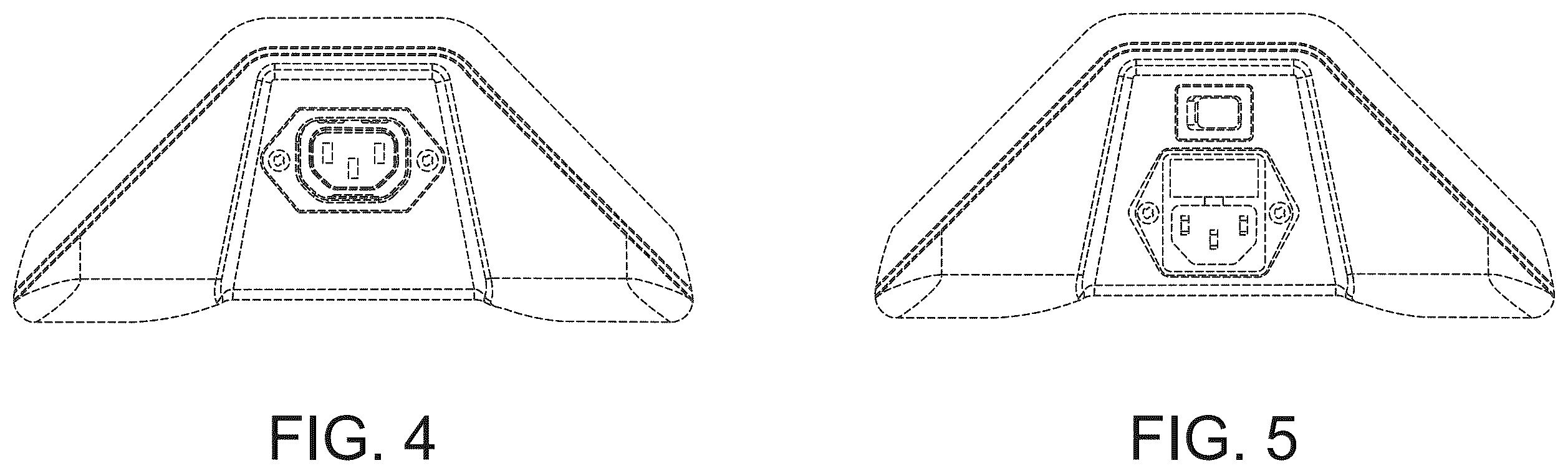 Patent USD1123828 Figure 3 – Battery charging station