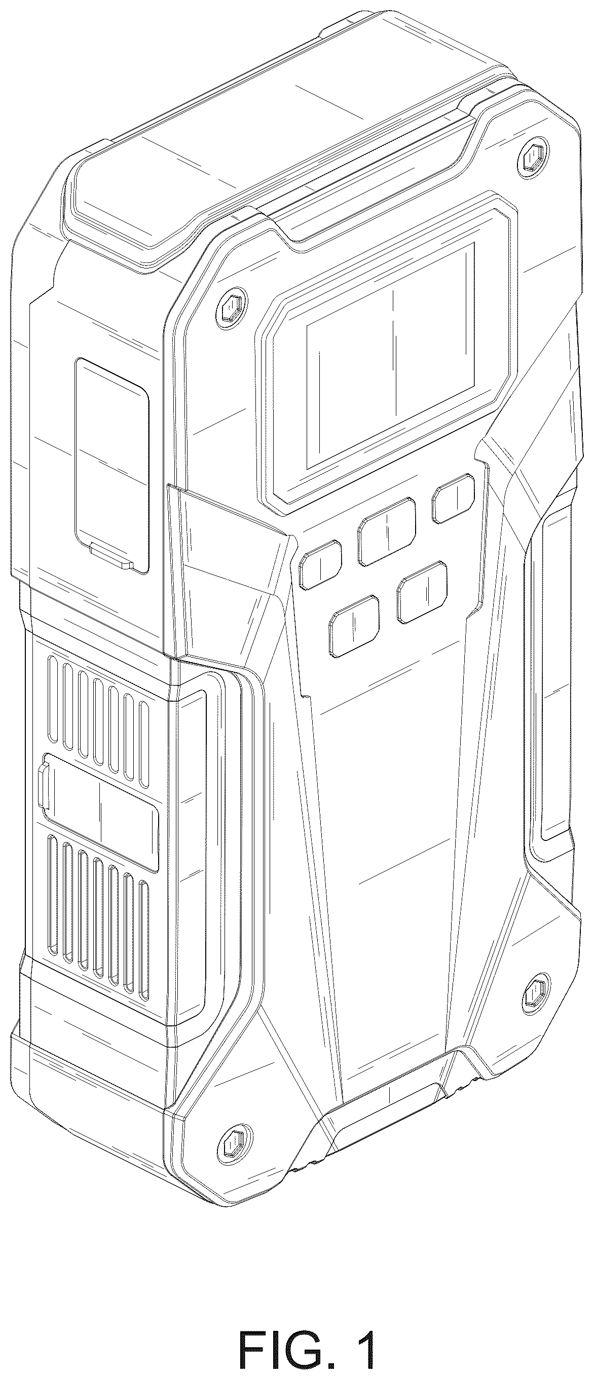 Patent USD1123833 Figure 1 – Jump starter