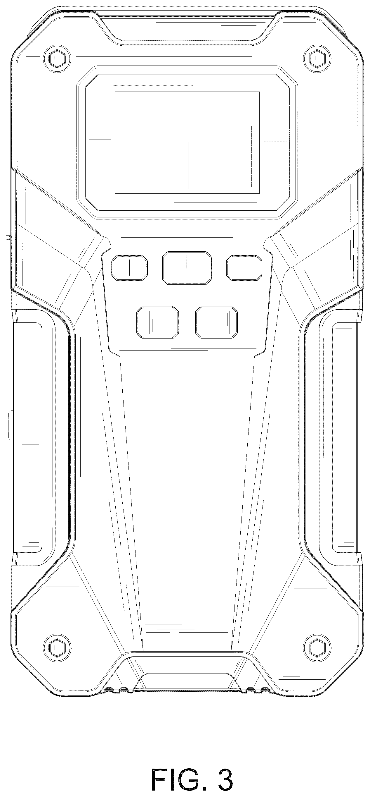 Patent USD1123833 Figure 3 – Jump starter