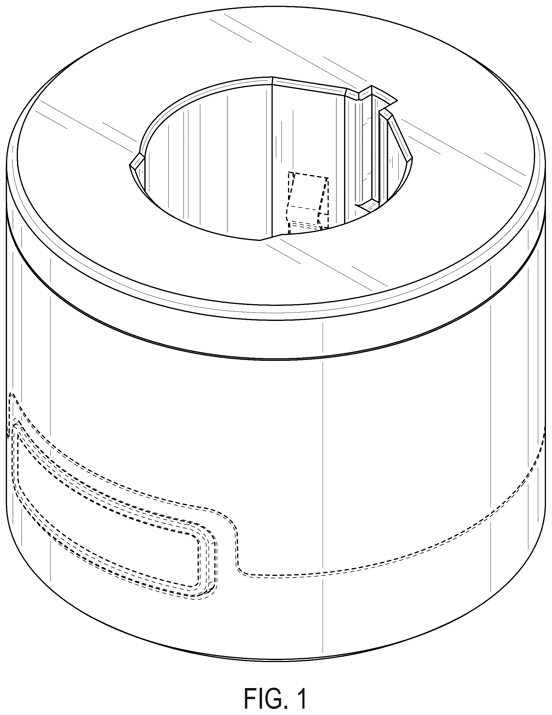 Patent USD1123834 Figure 1 – Battery charger