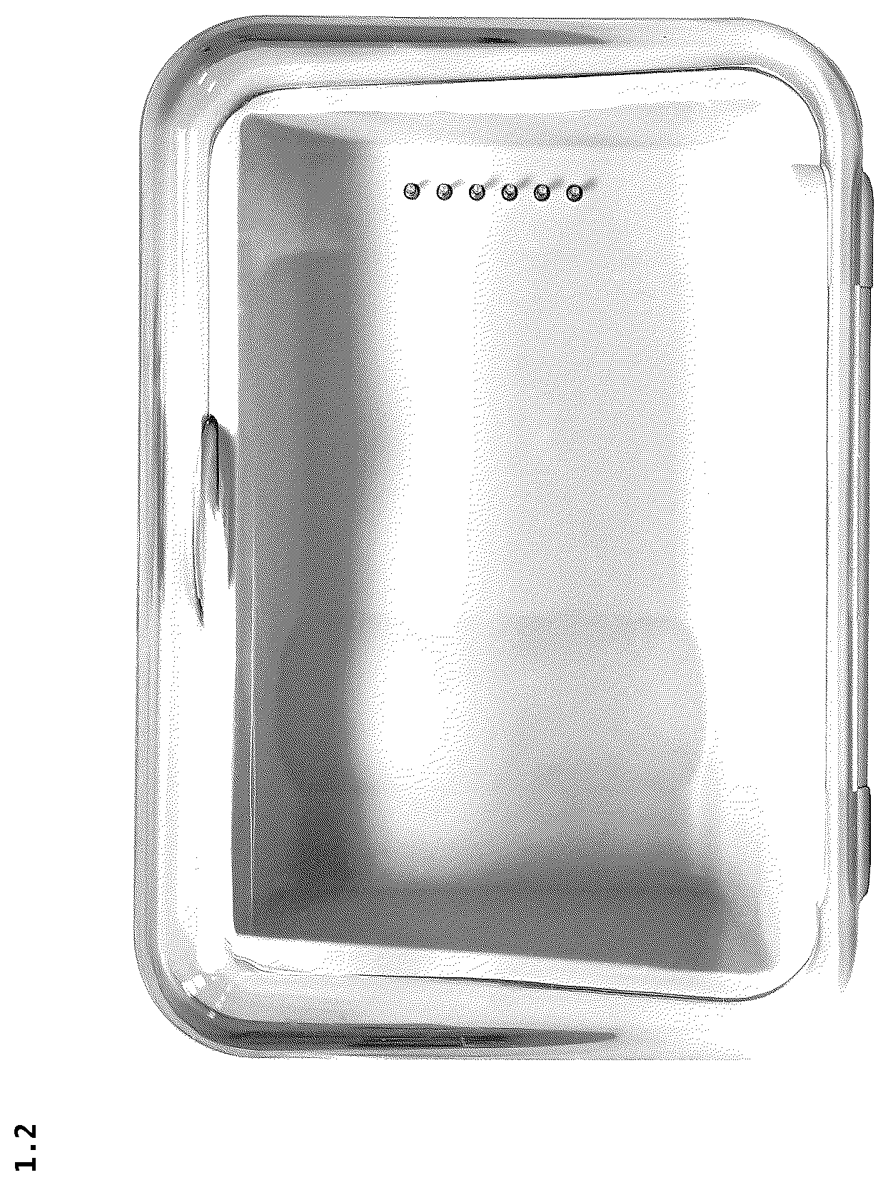 Patent USD1123840 Figure 2 – Charging box for medical instrument