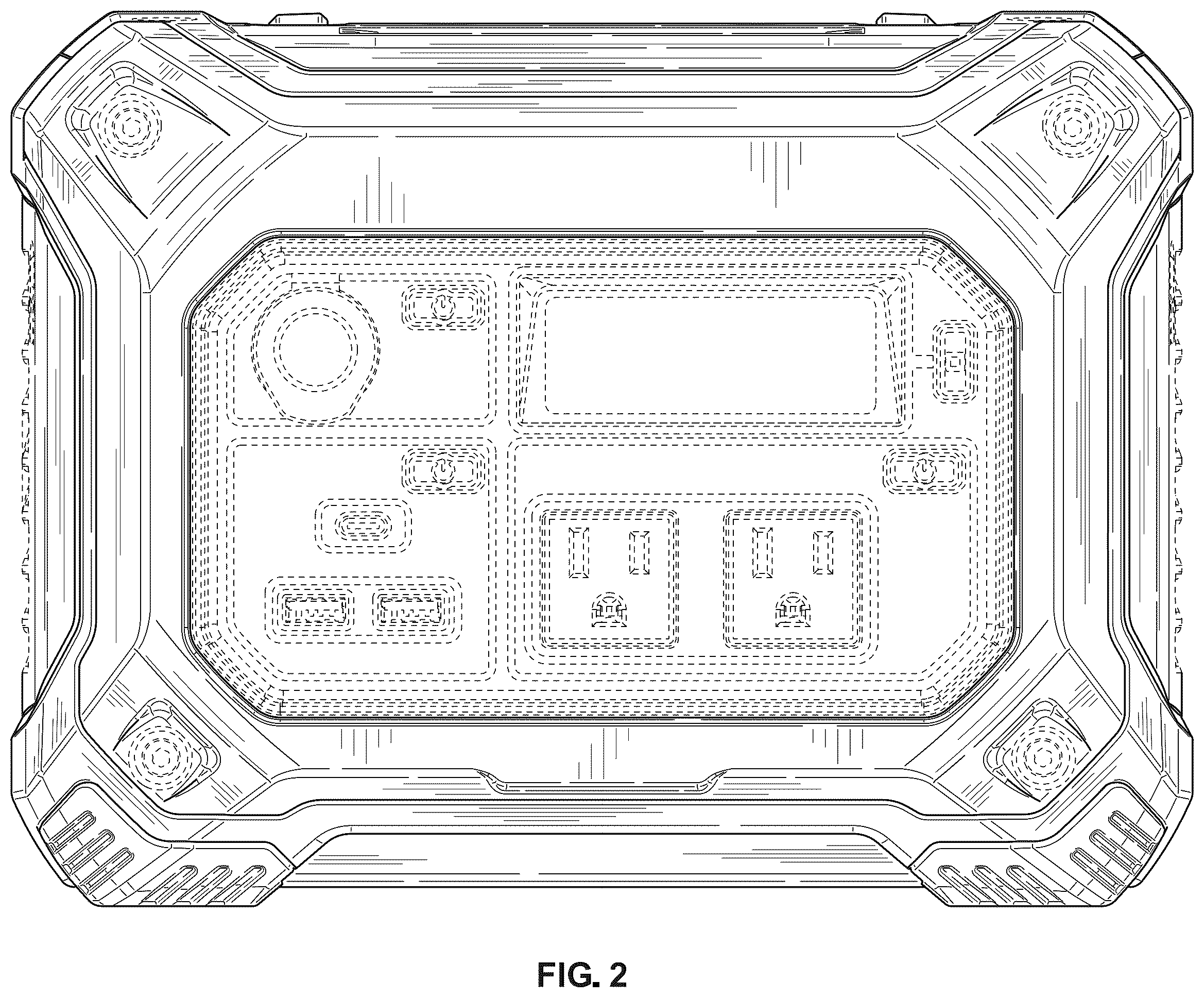 Patent USD1123844 Figure 2 – Power station