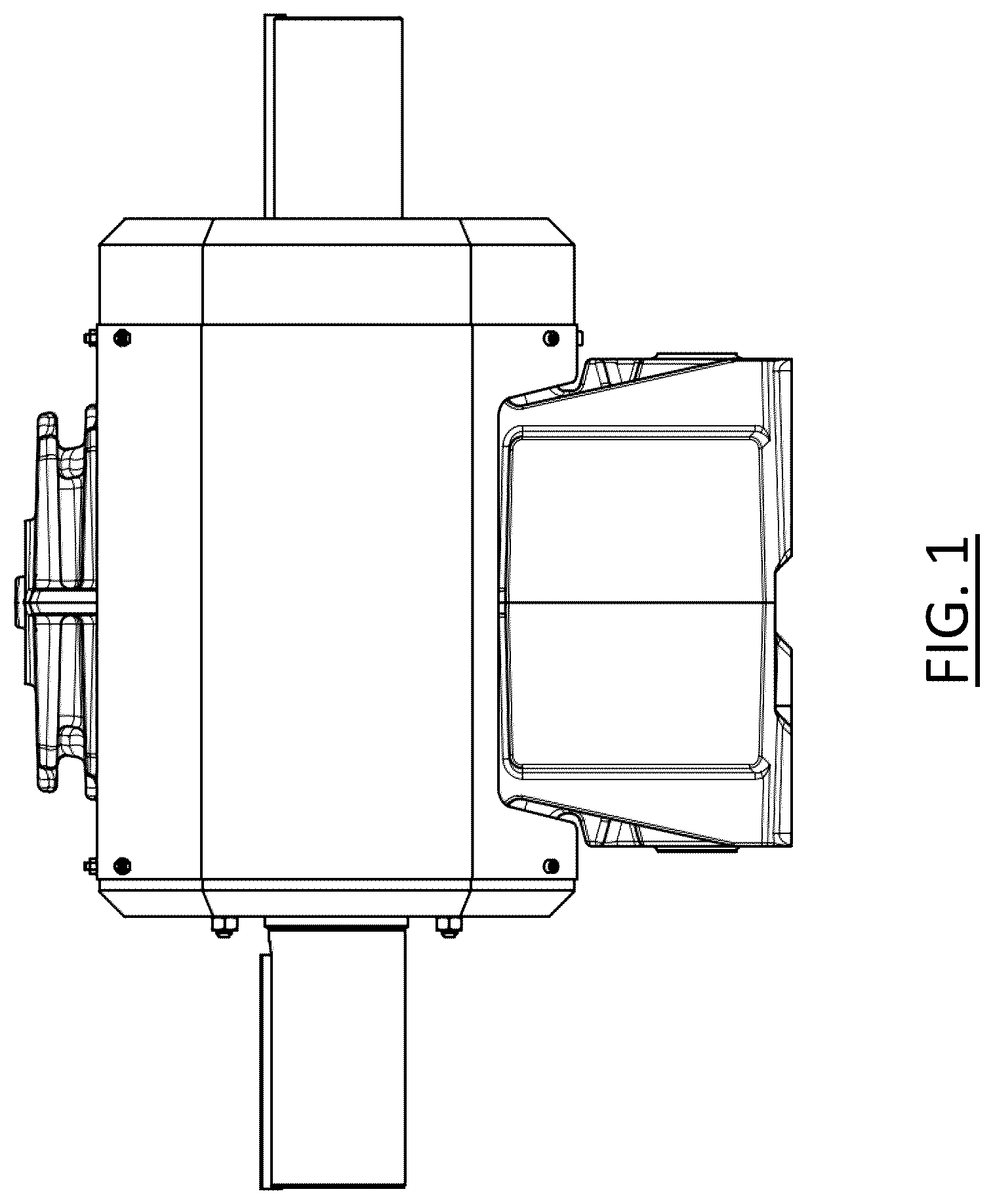 Patent USD1123845 — Motor, electric — Figure 1