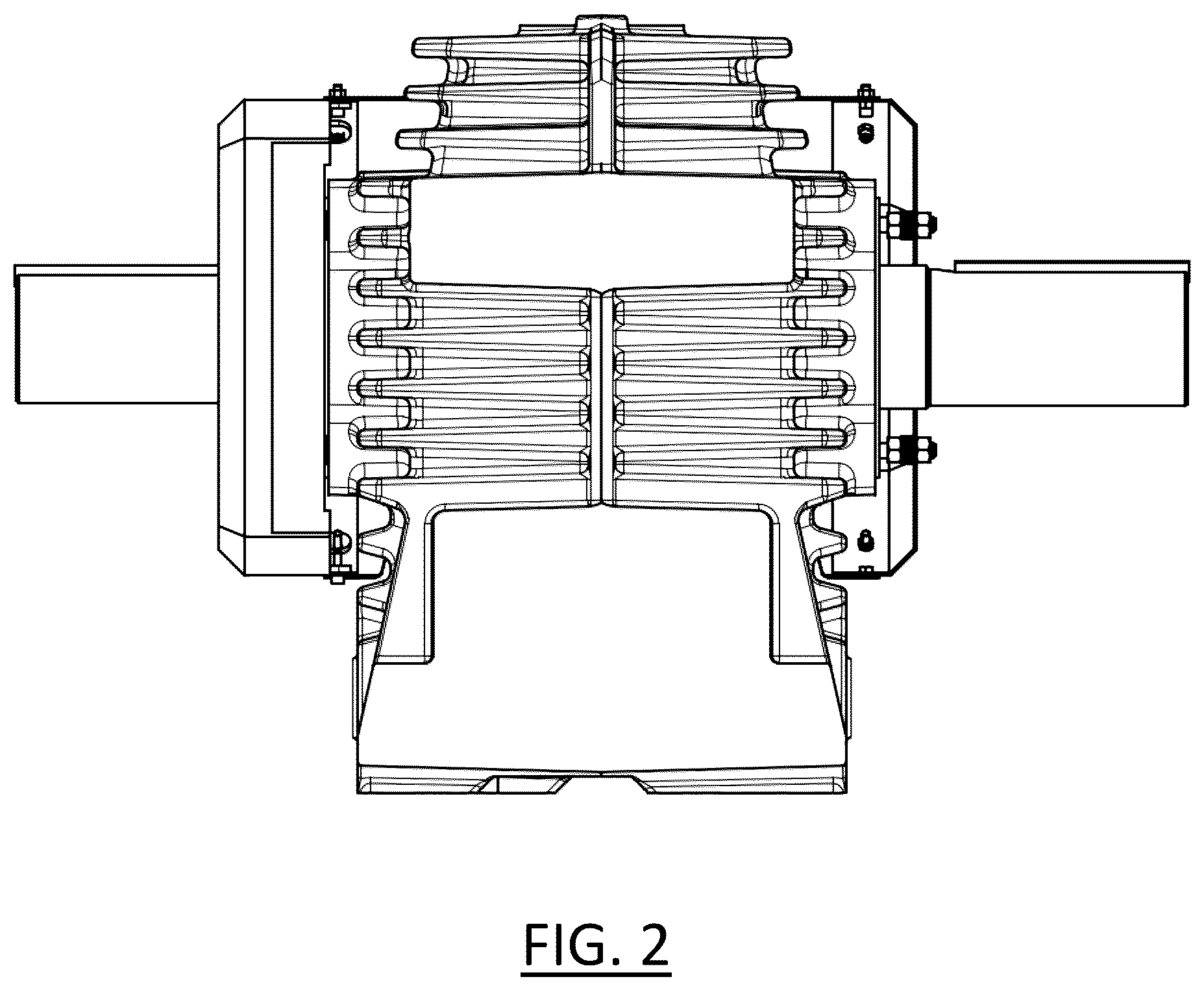 Patent USD1123845 Figure 2 – Motor, electric