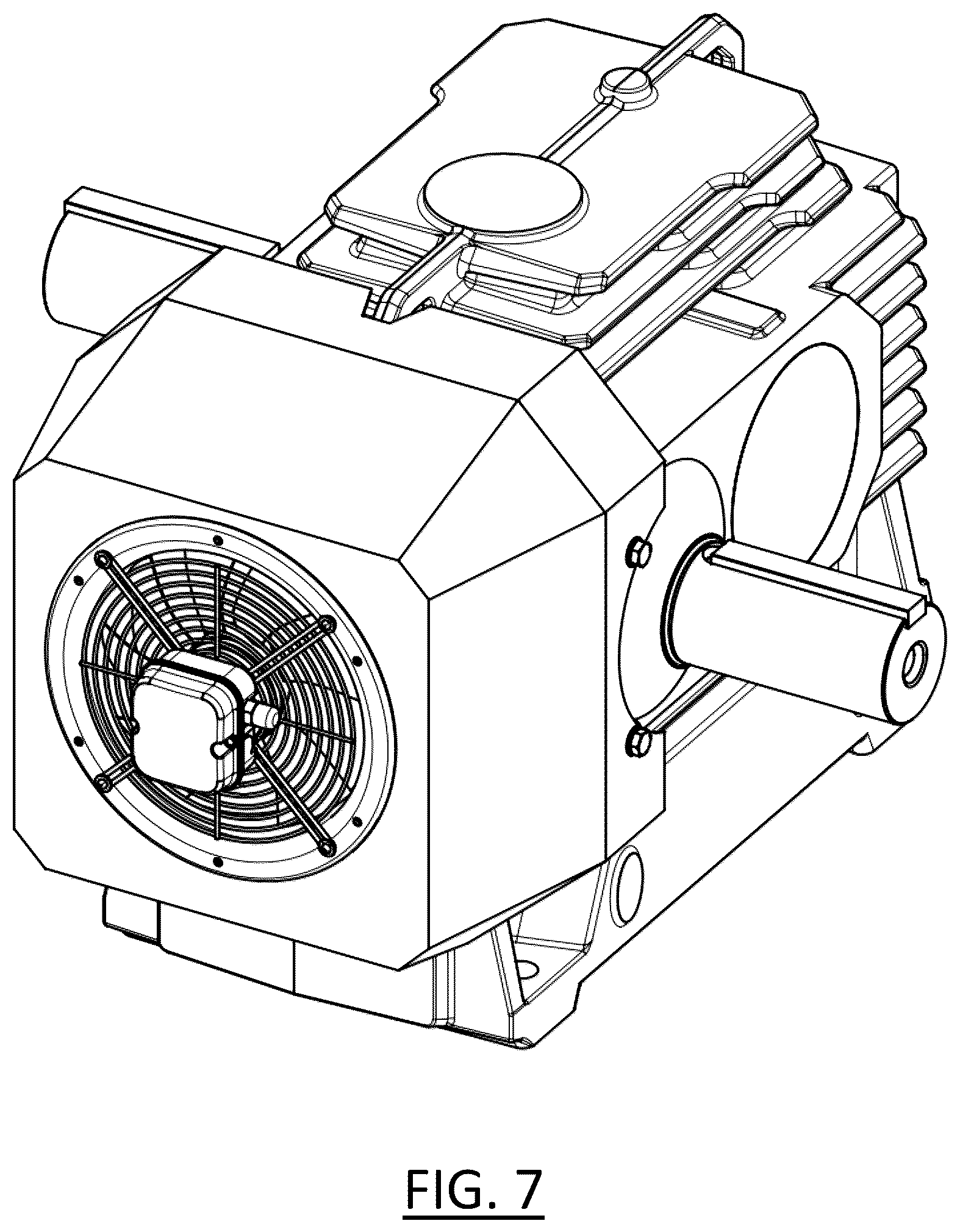 Patent USD1123846 Figure 7 – Motor, electric