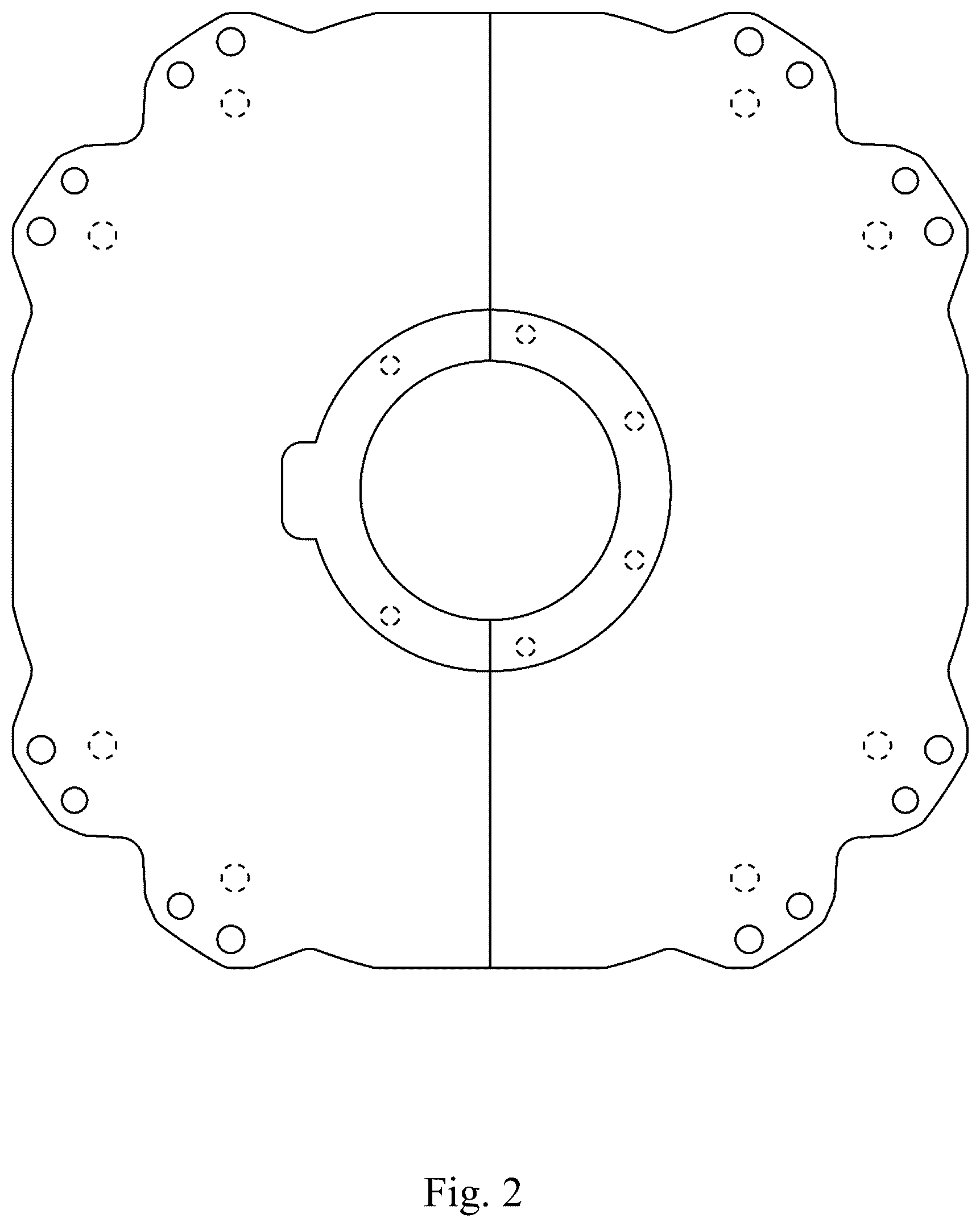 Patent USD1123847 Figure 2 – Electric machine drive mount