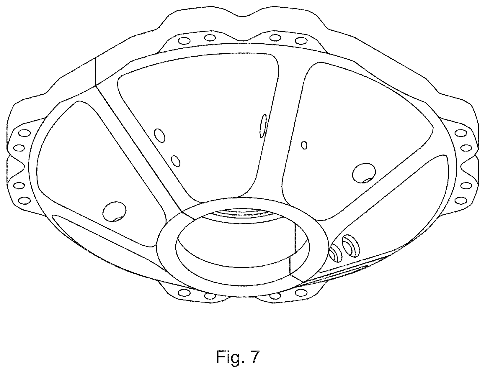 Patent USD1123847 Figure 6 – Electric machine drive mount