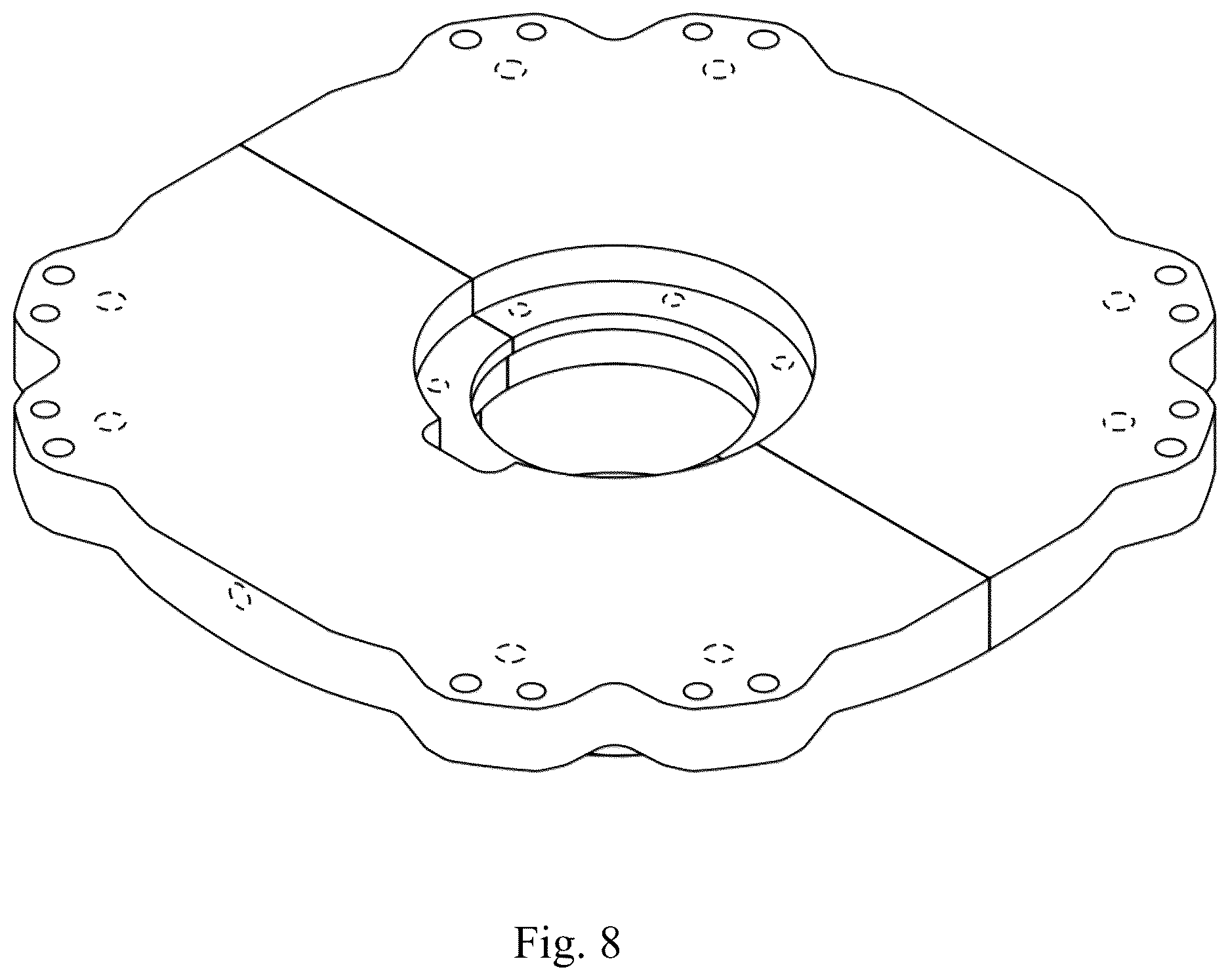 Patent USD1123847 Figure 7 – Electric machine drive mount