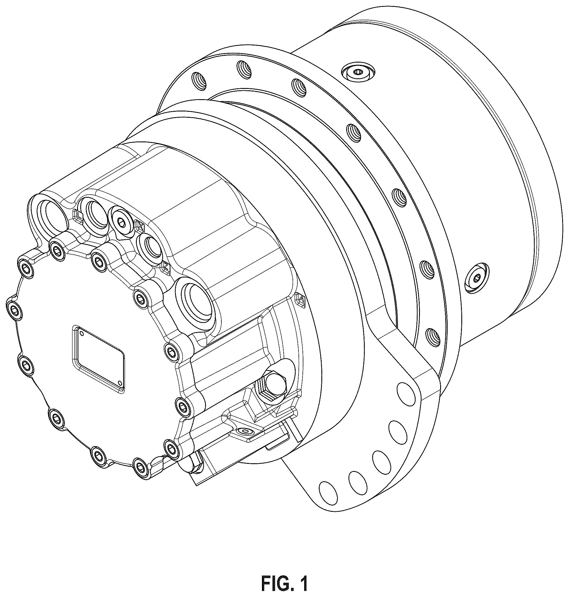 Patent USD1123848 Figure 1 – Hydraulic motor