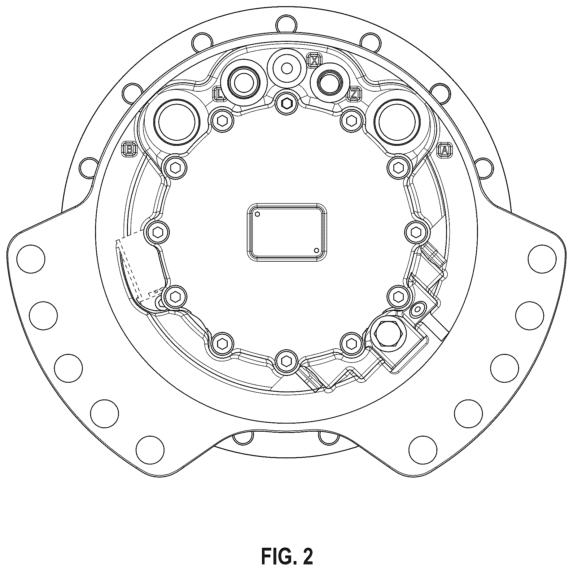 Patent USD1123848 Figure 2 – Hydraulic motor