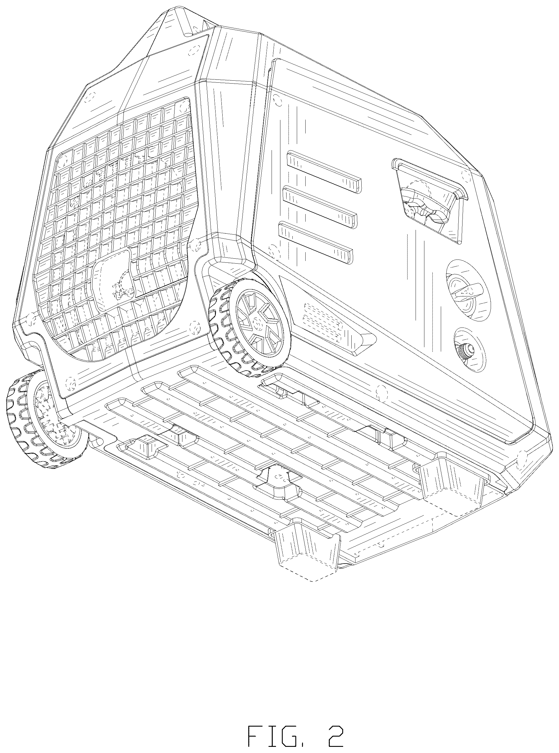 Patent USD1123849 Figure 2 – Inverter generator
